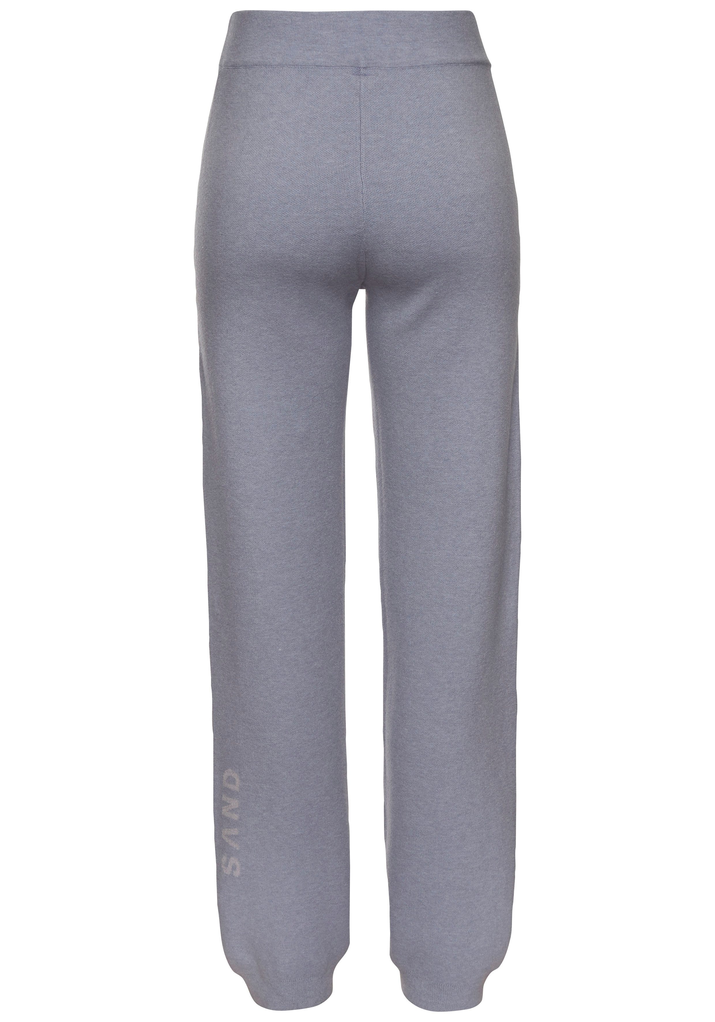Elbsand Tricotbroek met gebreid logo, van hoogwaardige fijnbrei, loungewear