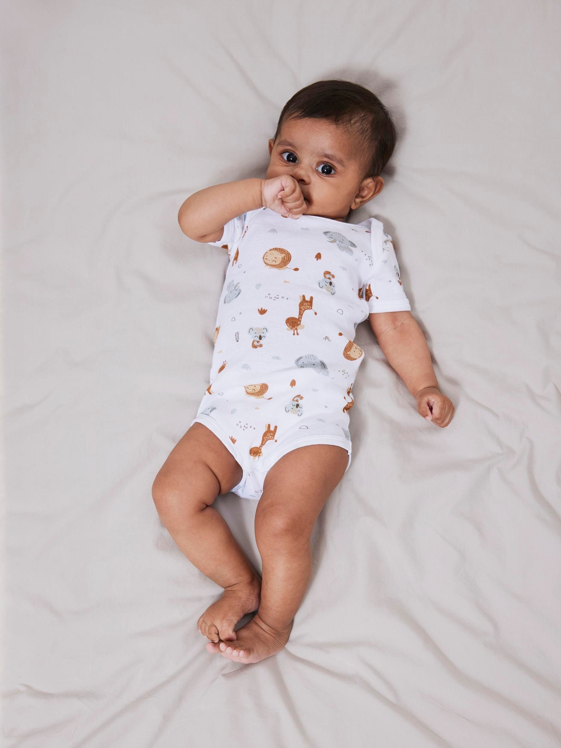 Name It Body NBNBODY 2P SS BEIGE ANIMAL NOOS (set, 2-delig)