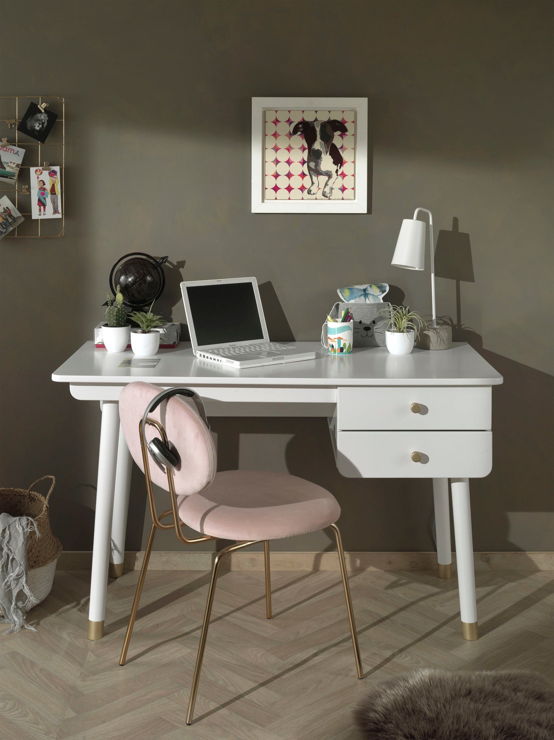 Vipack Kinderbureau BILLY Tienerbureau, bureau, mdf-oppervlak bureaus wit