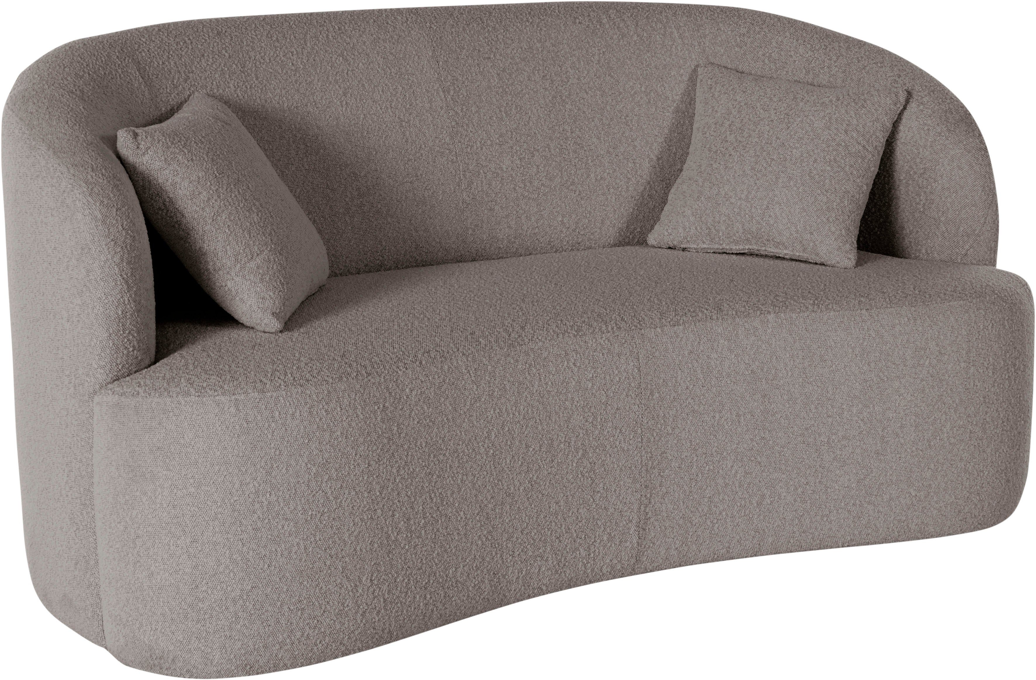 LeGer Home by Lena Gercke 2-zitsbank Dilara afgeronde rugleuning en front, in 3 stofkwaliteiten