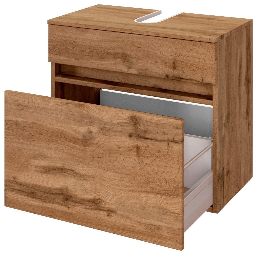 welltime Wastafelonderkast Baabe Badkamermeubel breedte 60 cm, hangende montage
