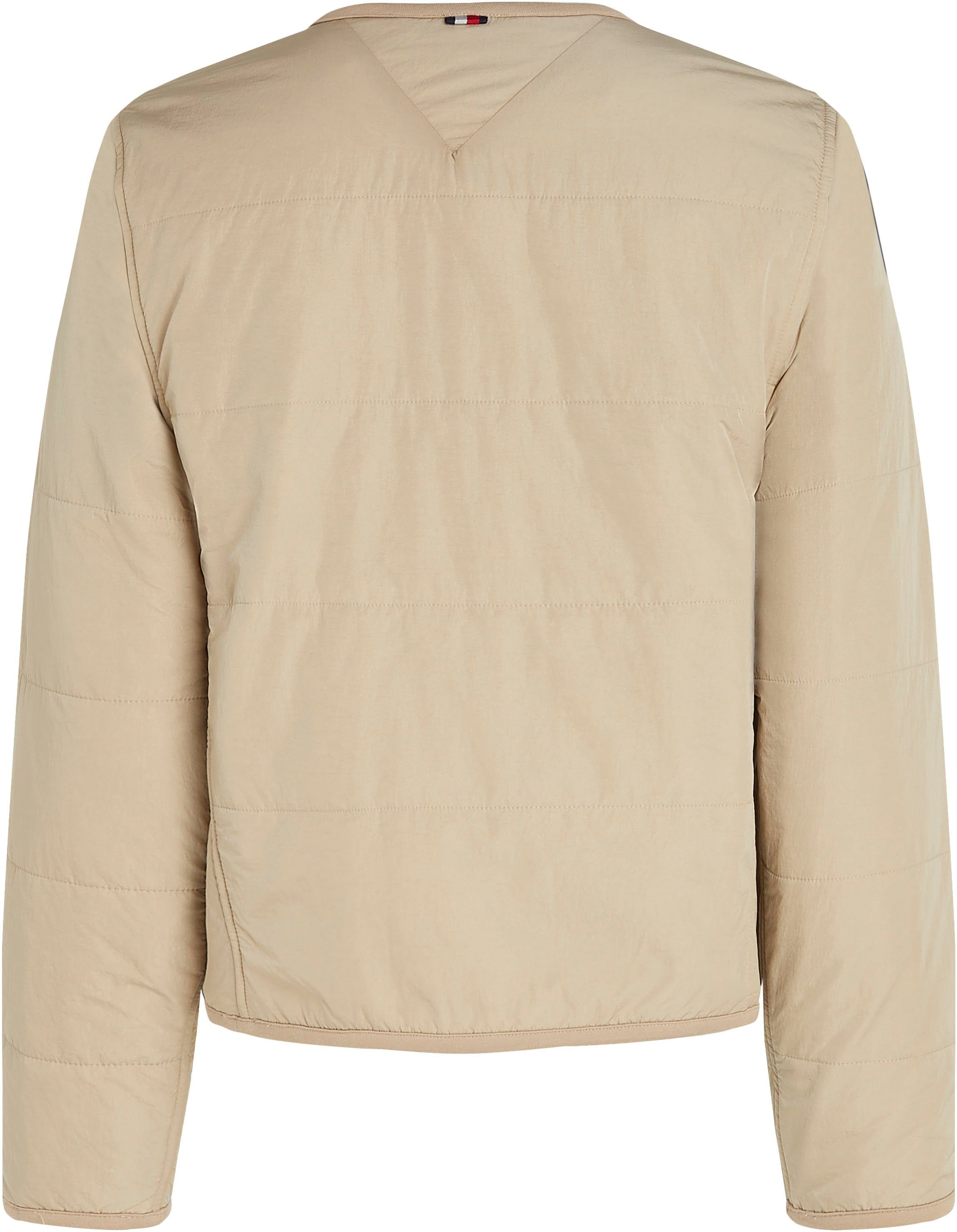 Tommy Hilfiger Gewatteerde jas JERSEY LINED JACKET met tommy jeans-merklabel