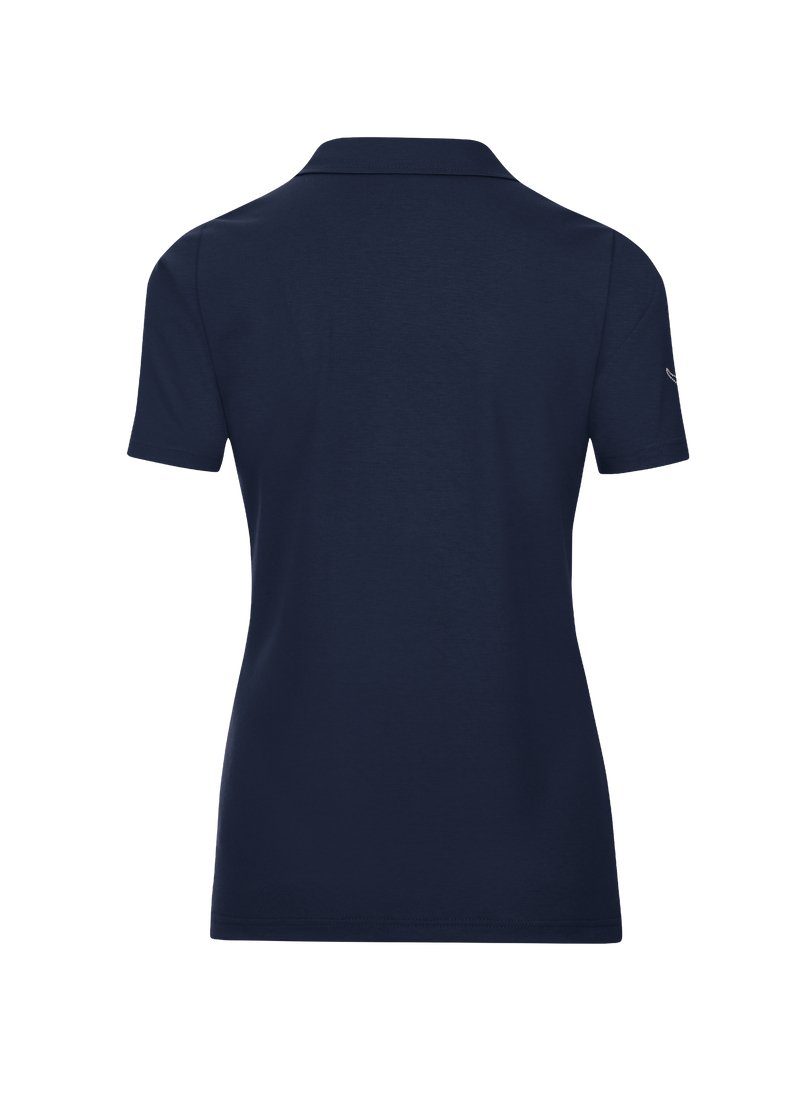 Trigema Poloshirt TRIGEMA poloshirt van katoen met kristallen (1-delig)