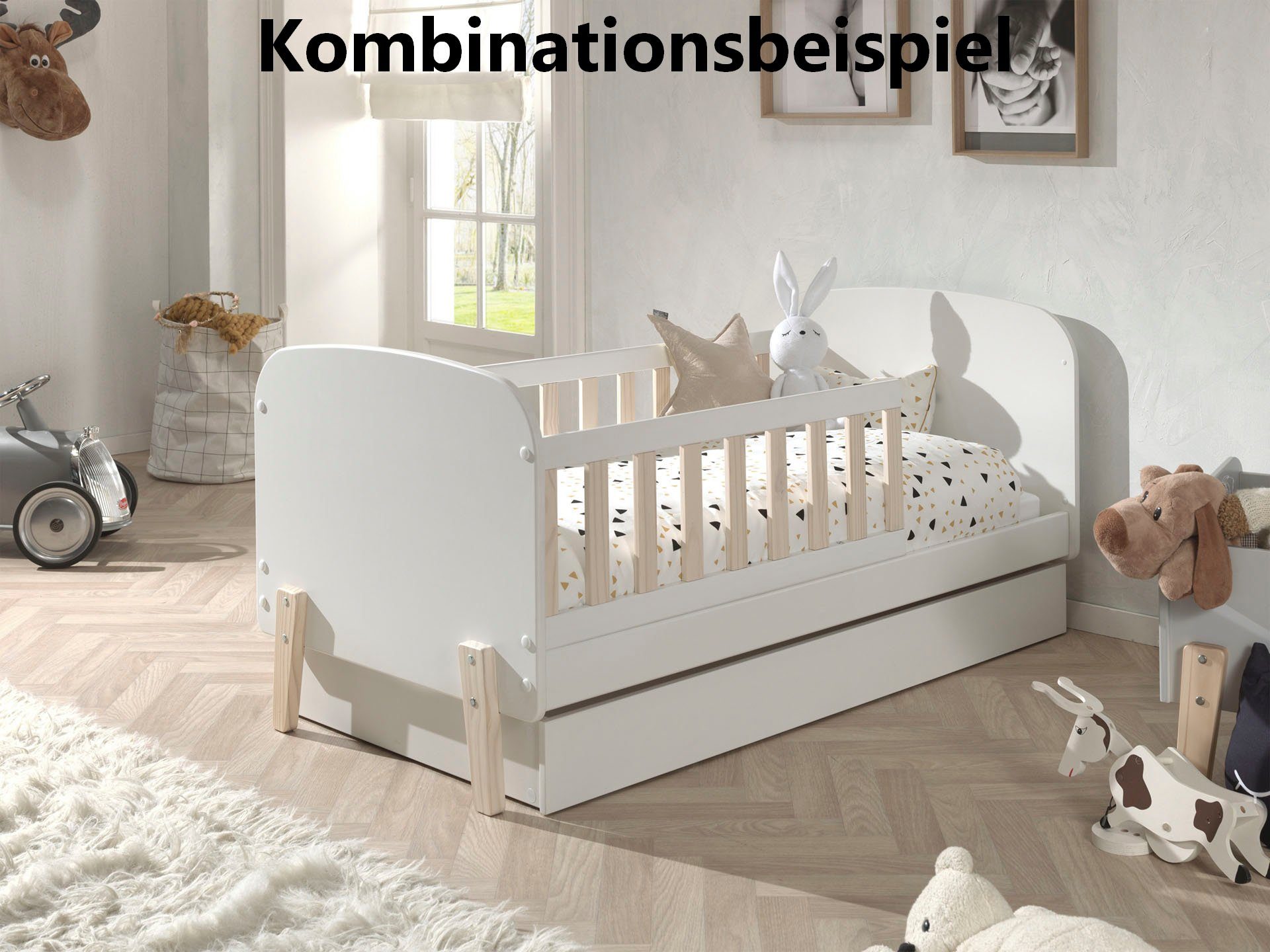 Vipack Kinderledikant Kiddy optioneel met bedlade
