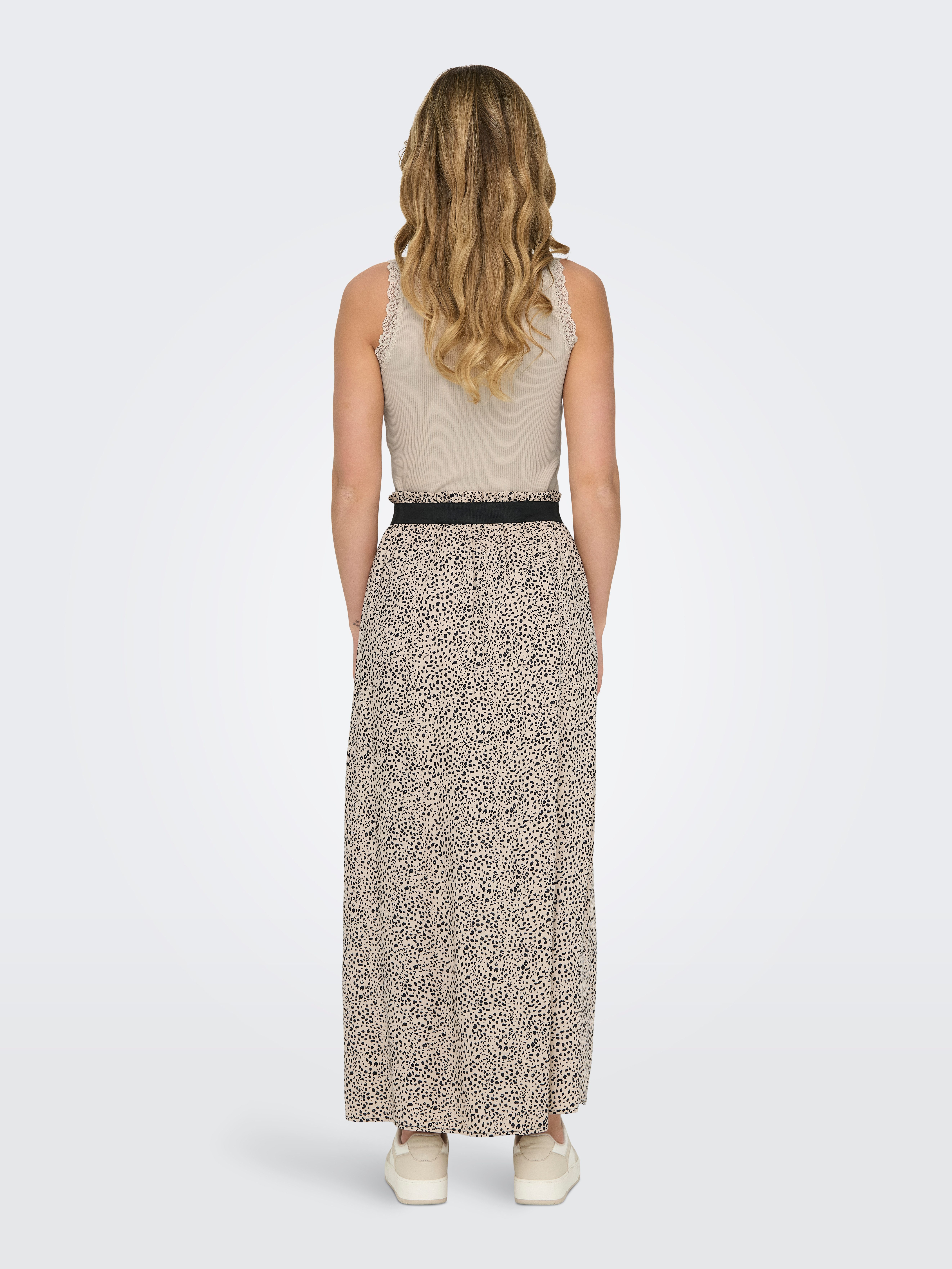 Only Maxirok ONLVENEDIG AOP LIFE LONG SKIRT