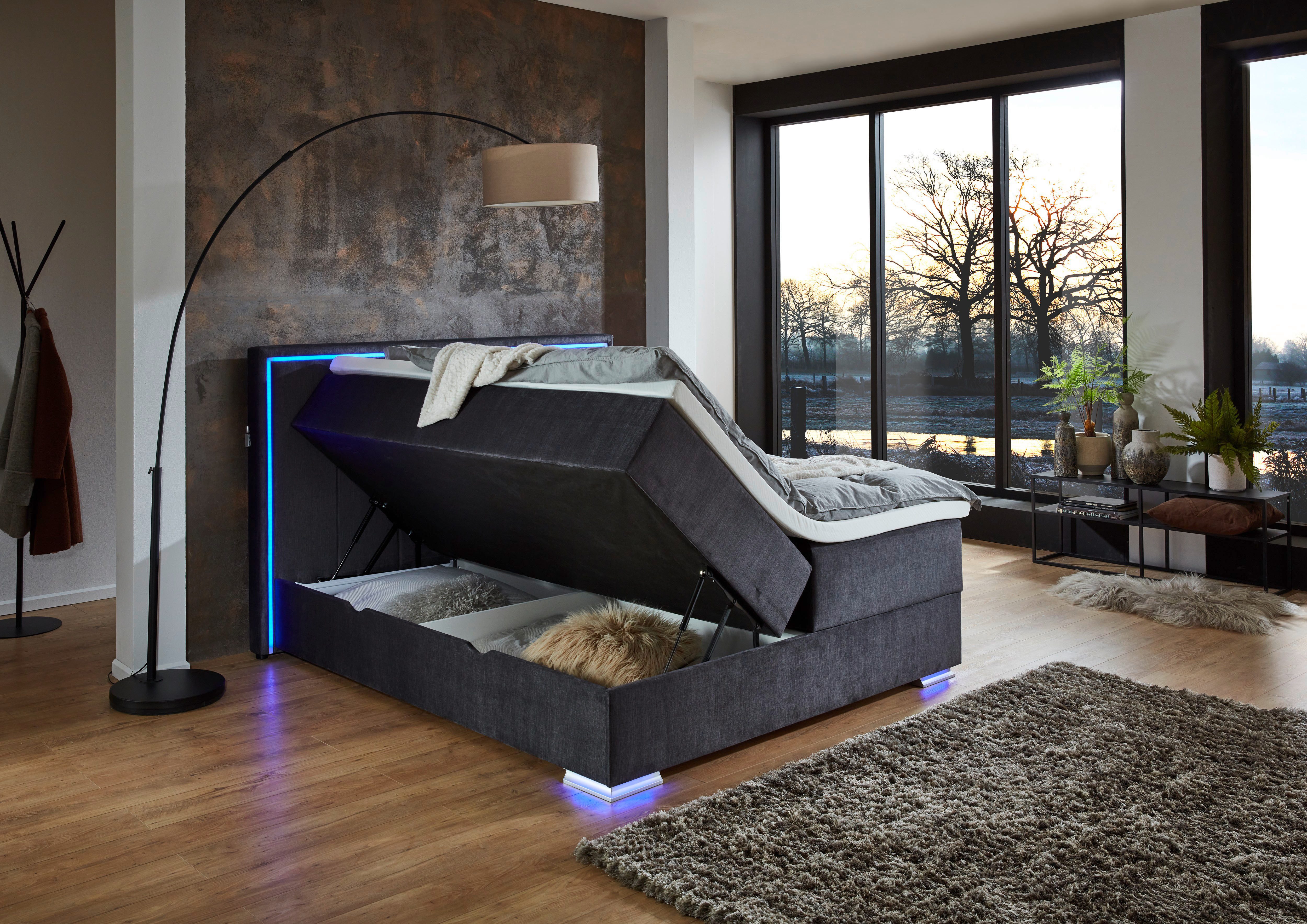 meise.möbel Boxspring Colorado II inclusief led-verlichting & topper