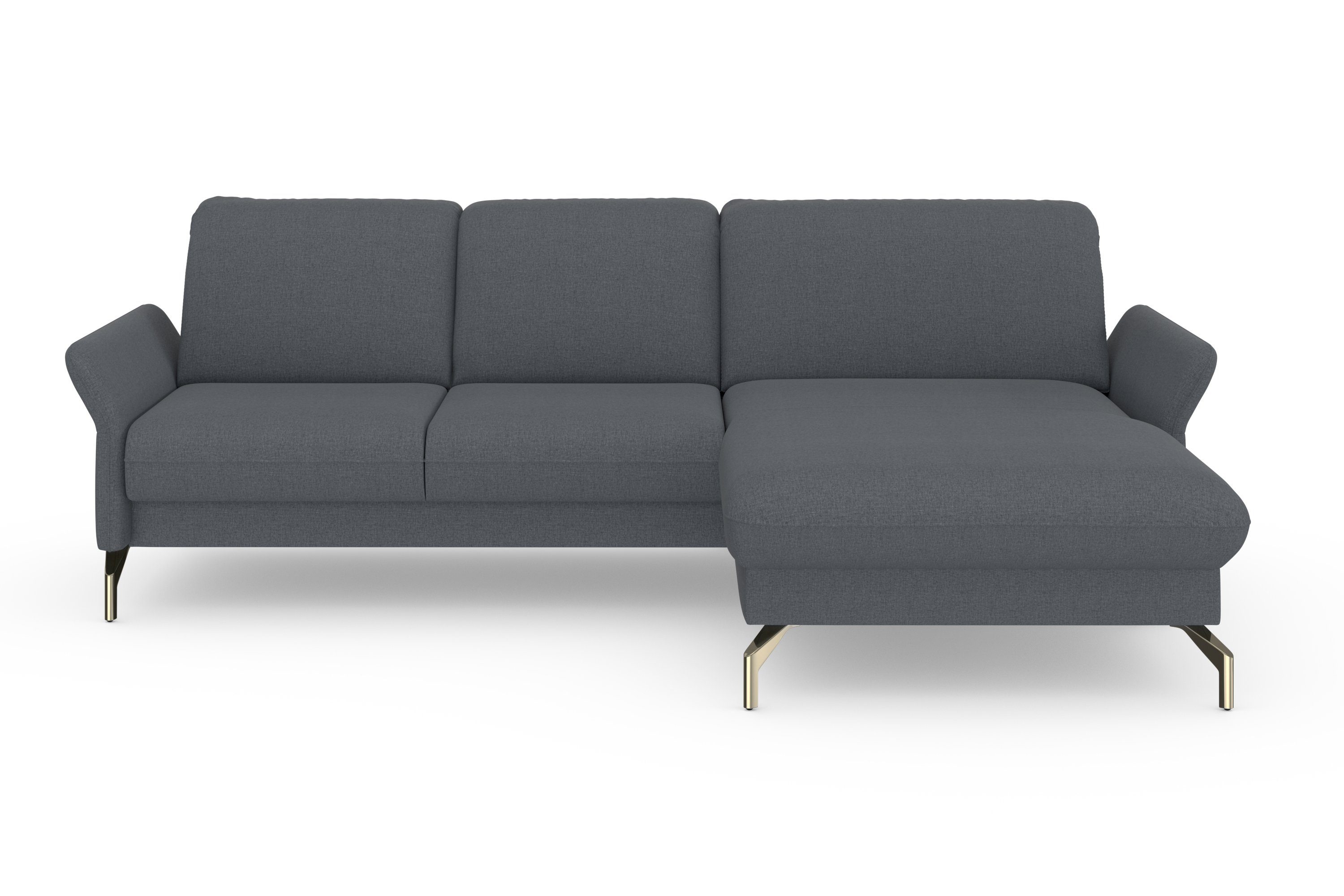 sit&more Hoekbank Fashion L-vorm naar keuze met verstelbare hoofdsteun, uittrekzitting, motorisch, nikkel poten