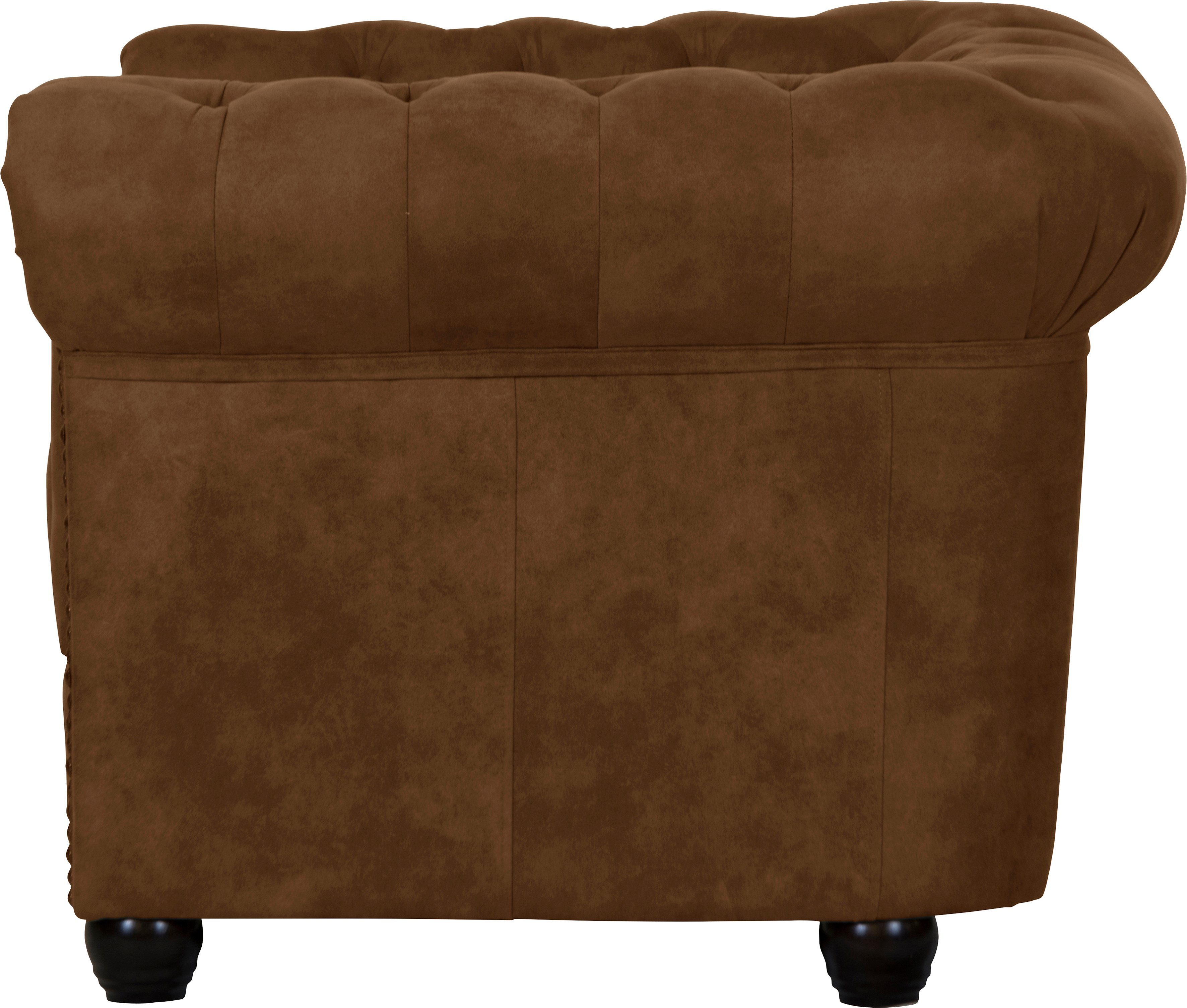 Home affaire Chesterfield-fauteuil Rysum stoel geschikt voor de "rysum" serie b / d / h: 94/86/72 cm