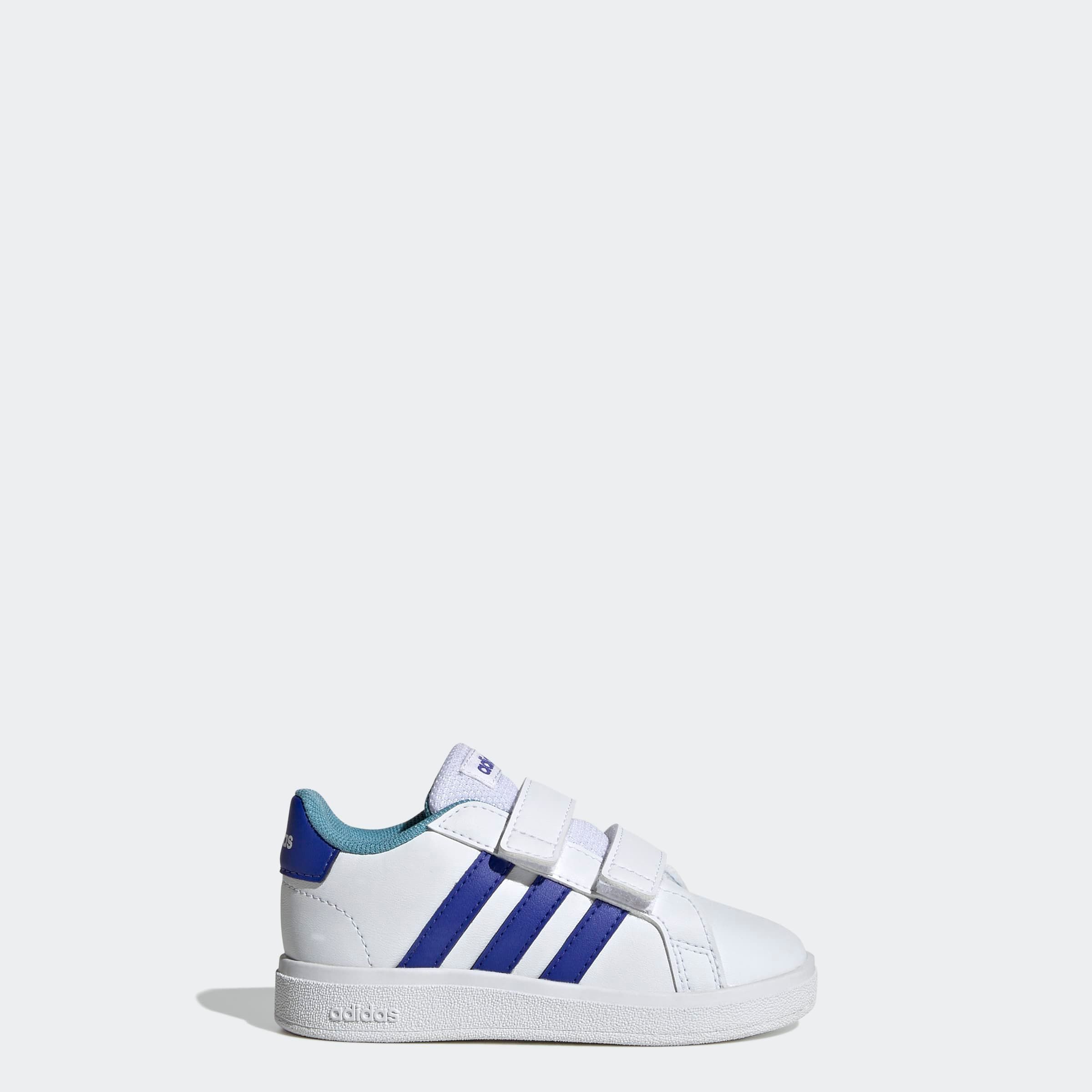 adidas Sportswear Sneakers GRAND COURT LIFESTYLE HOOK AND LOOP voor kinderen, ontwerp geïnspireerd door de adidas superstar