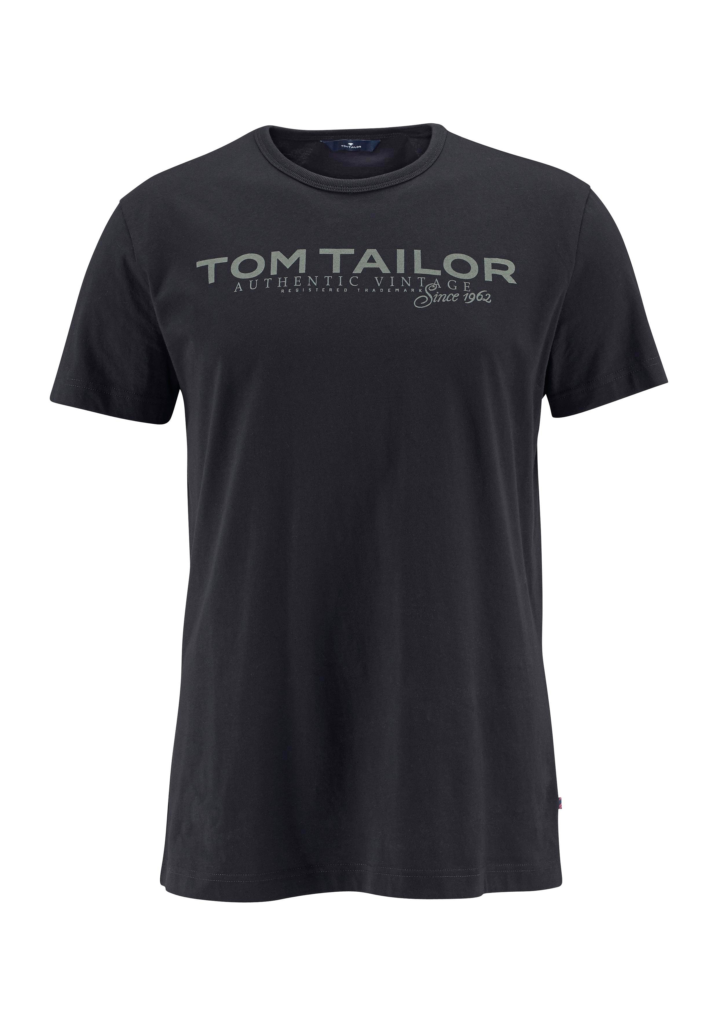 Tom Tailor Shirt met ronde hals met logoprint