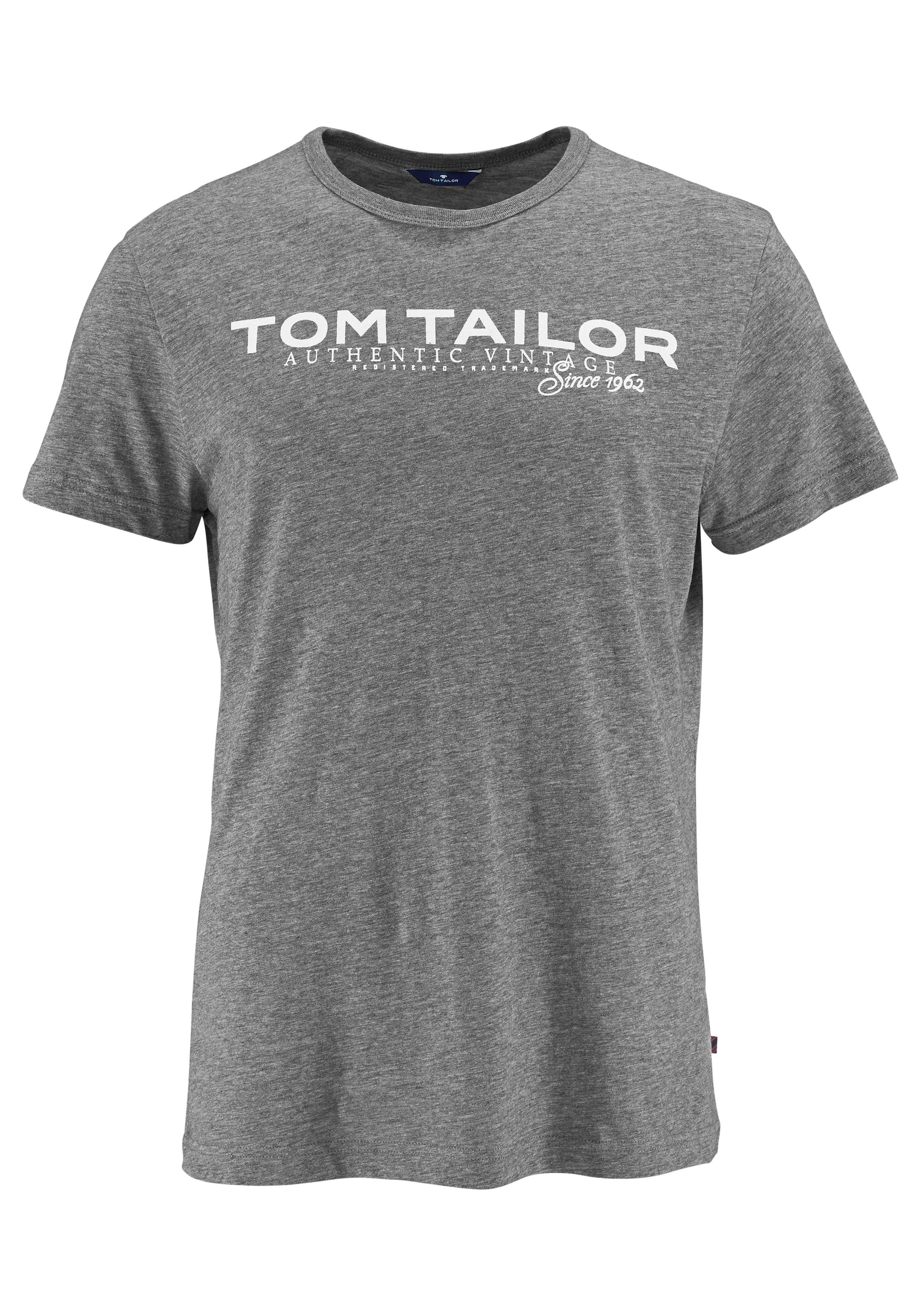 Tom Tailor Shirt met ronde hals met logoprint