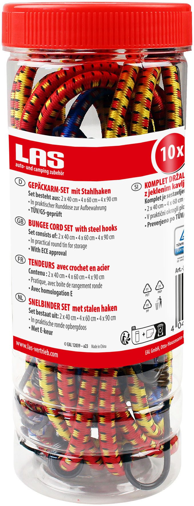 LAS Spanband Bagagearm set 10-dlg. (set, 10 stuks)