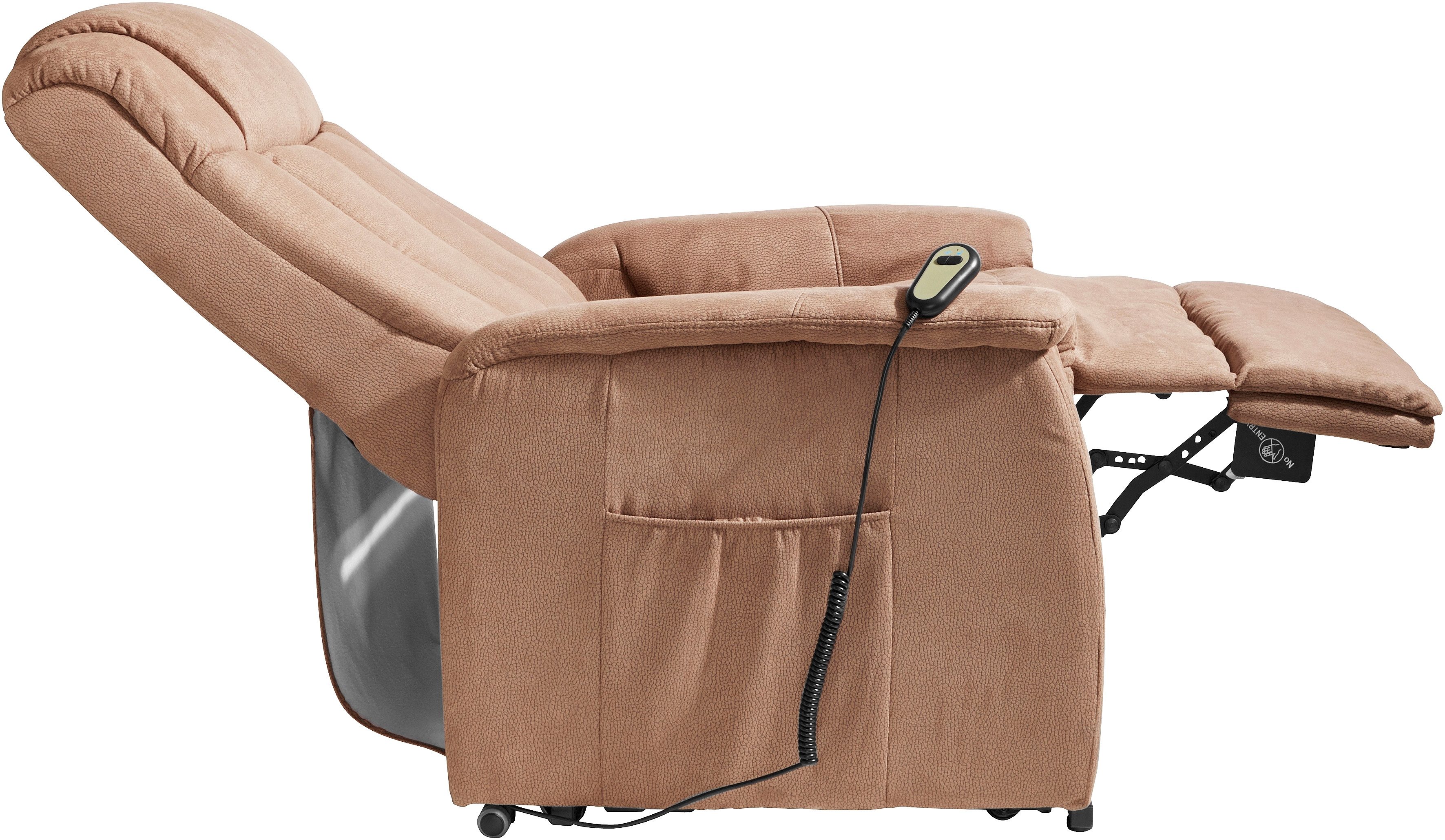 Duo Collection Relaxfauteuil Delphi met elektrische opstahulp Relaxfunctie en pocketveren binnenvering met stalen nosagvering (set)