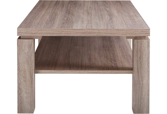 Salontafel in 2 imitatie-houtsoorten Salontafel in 2 imitatie-houtsoorten