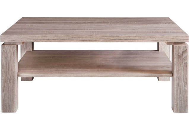 Salontafel in 2 imitatie-houtsoorten Salontafel in 2 imitatie-houtsoorten