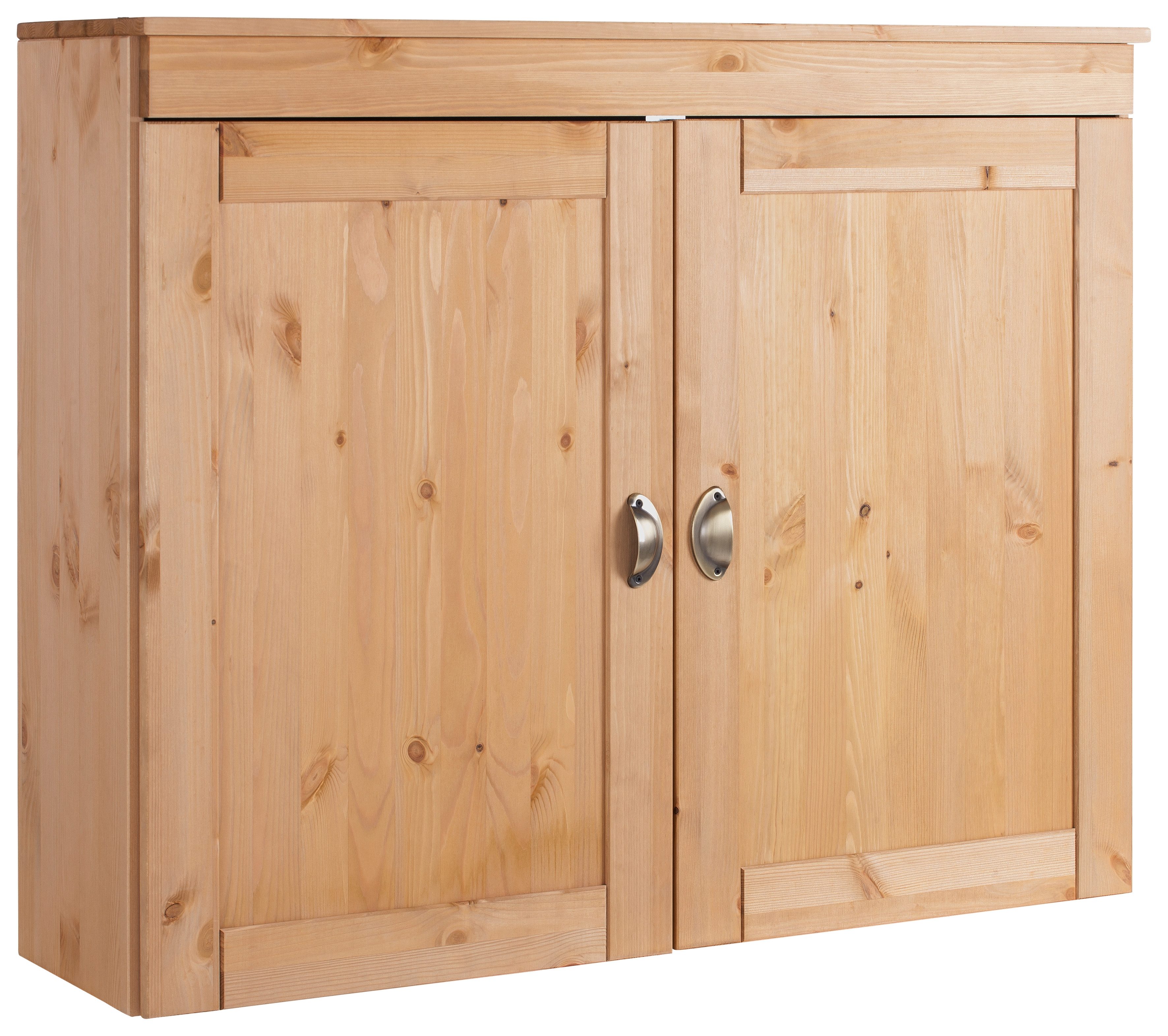 Home affaire Hangend kastje Oslo 100 cm breed, massief grenen, 2 deuren, metalen grepen, landhuis-look