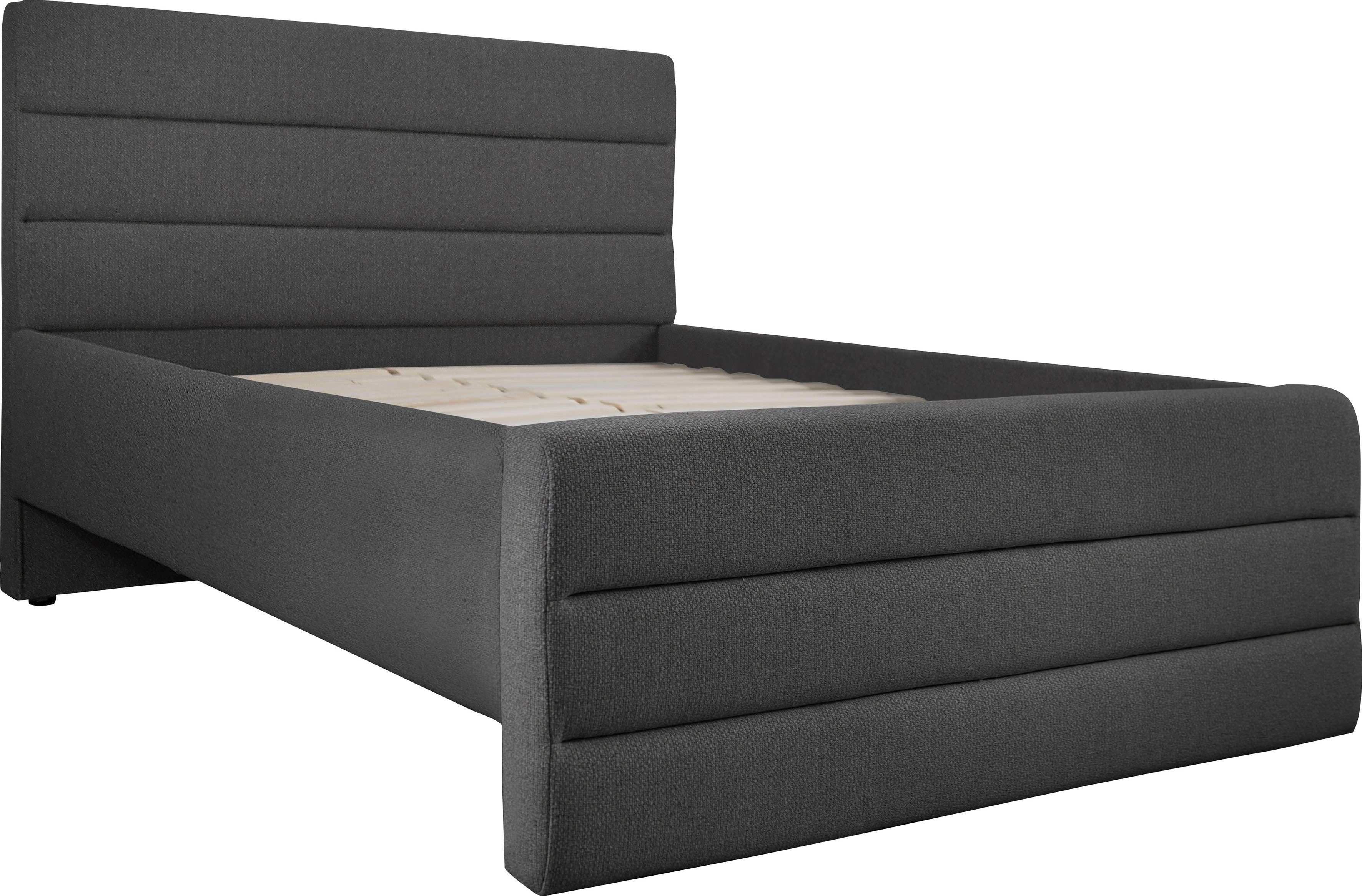 OTTO products Gestoffeerd bed Merrit Dwarsnaad in het hoofd- en voetbord, in 5 breedten, ook in 220 cm lang