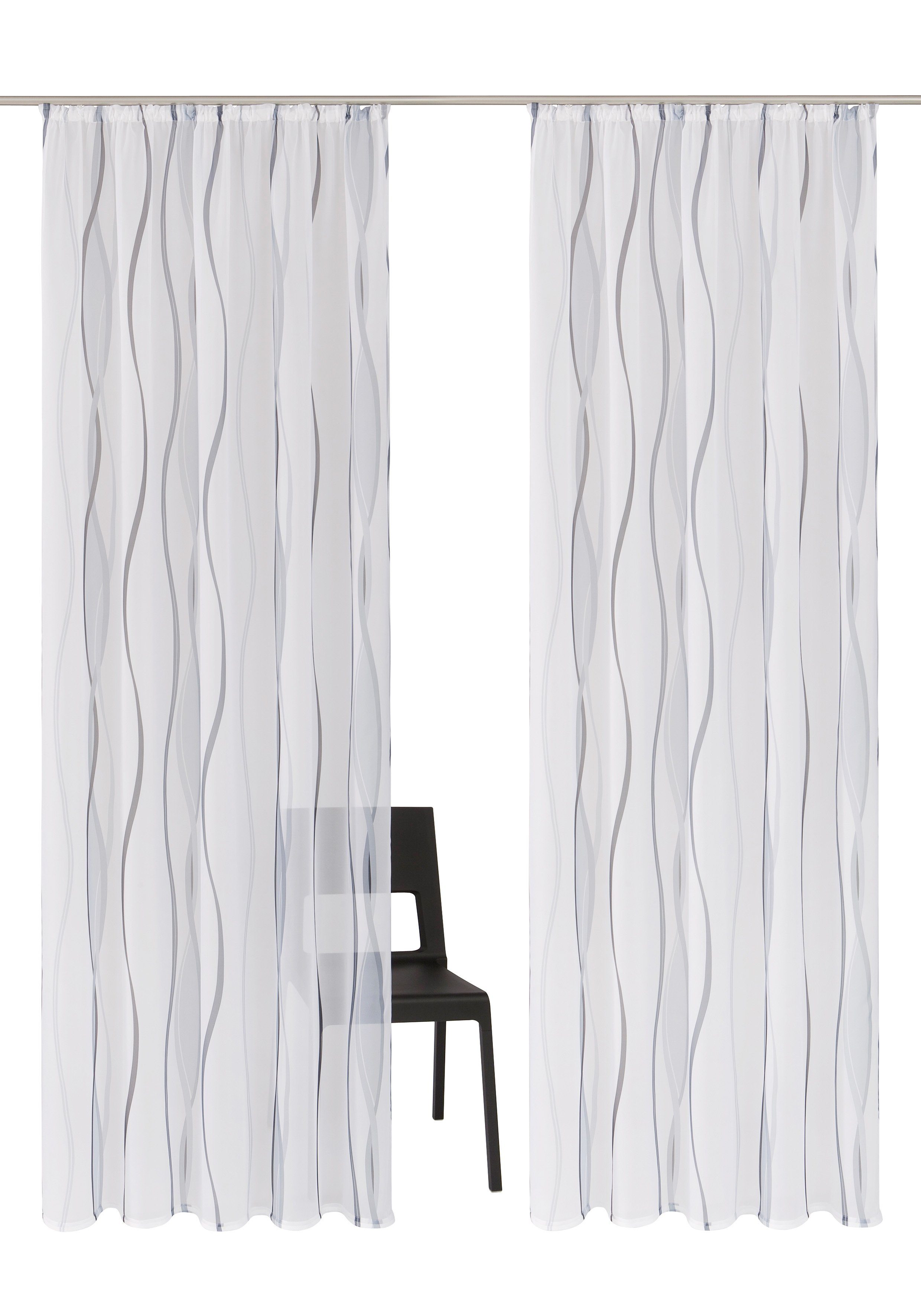 my home Gordijn Dimona 2-pack, bestseller, polyester, golven (2 stuks)
