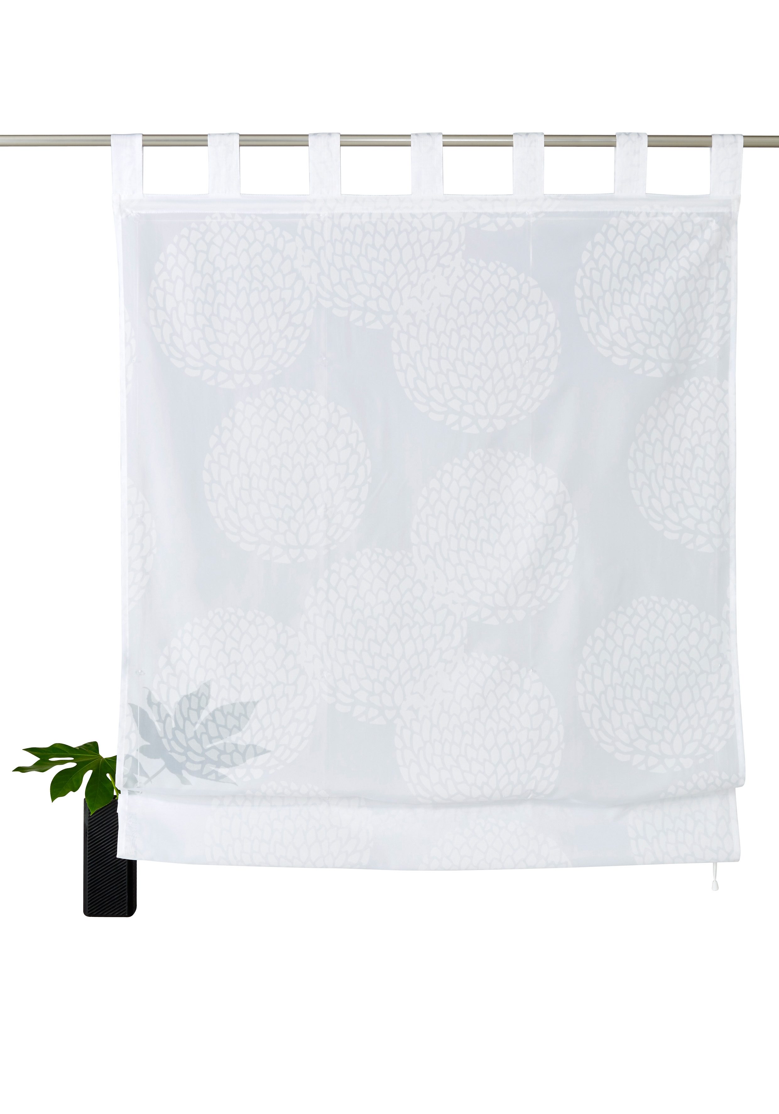 my home Romeins rolgordijn Belem Transparant, voile, polyester (1 stuk)