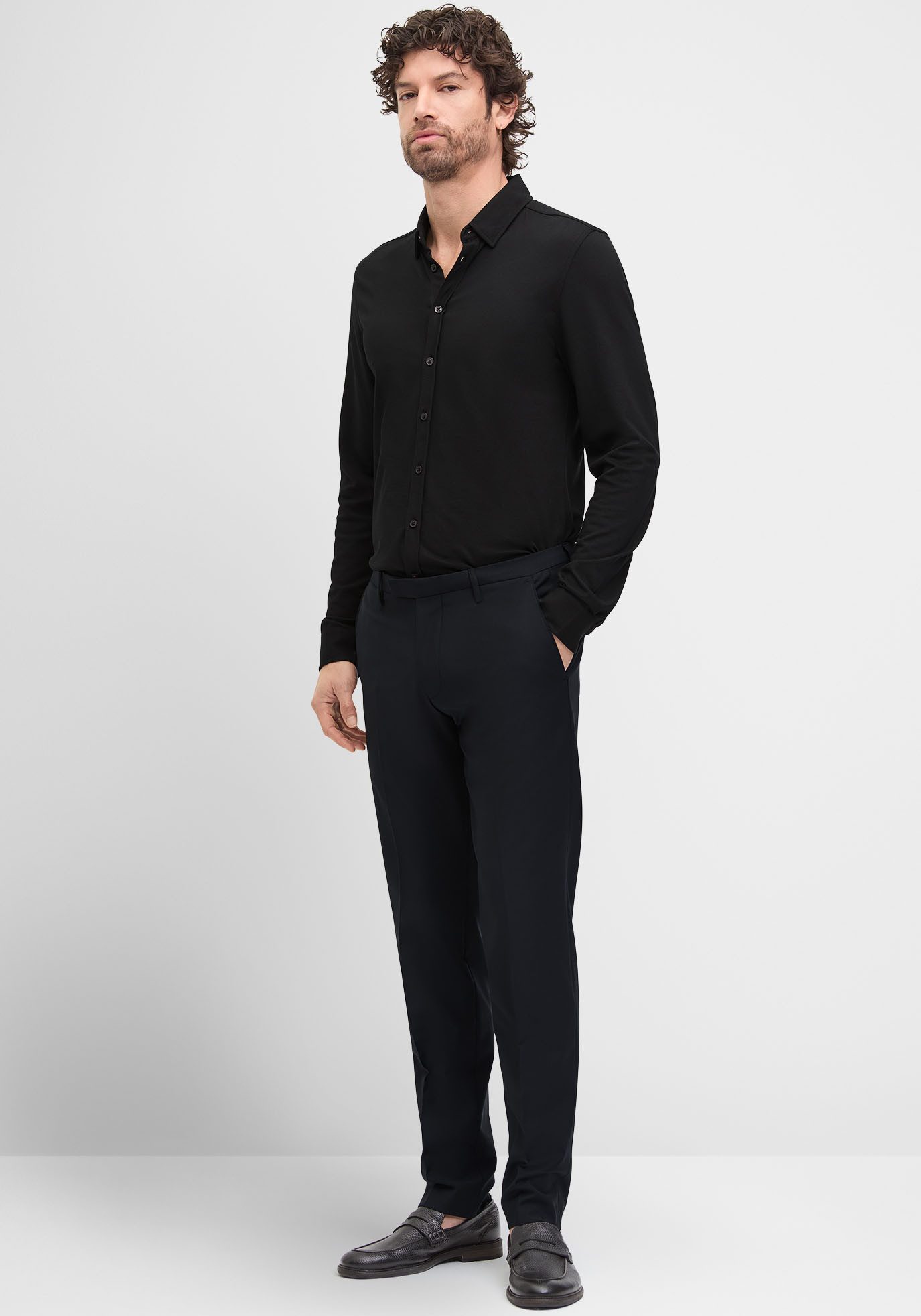 Cinque Businessoverhemd CIRONI in stretch piquet kwaliteit