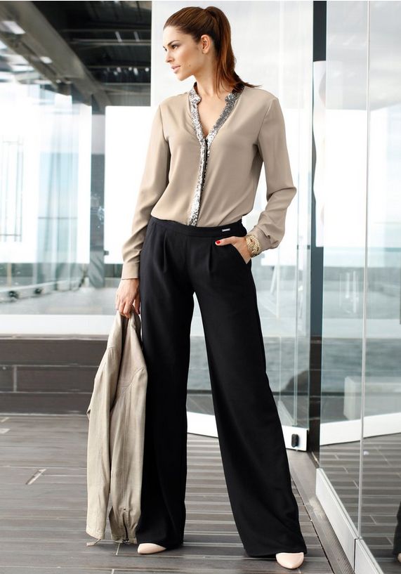 BRUNO BANANI Marlene-broek in wijd model BRUNO BANANI Marlene-broek in wijd model