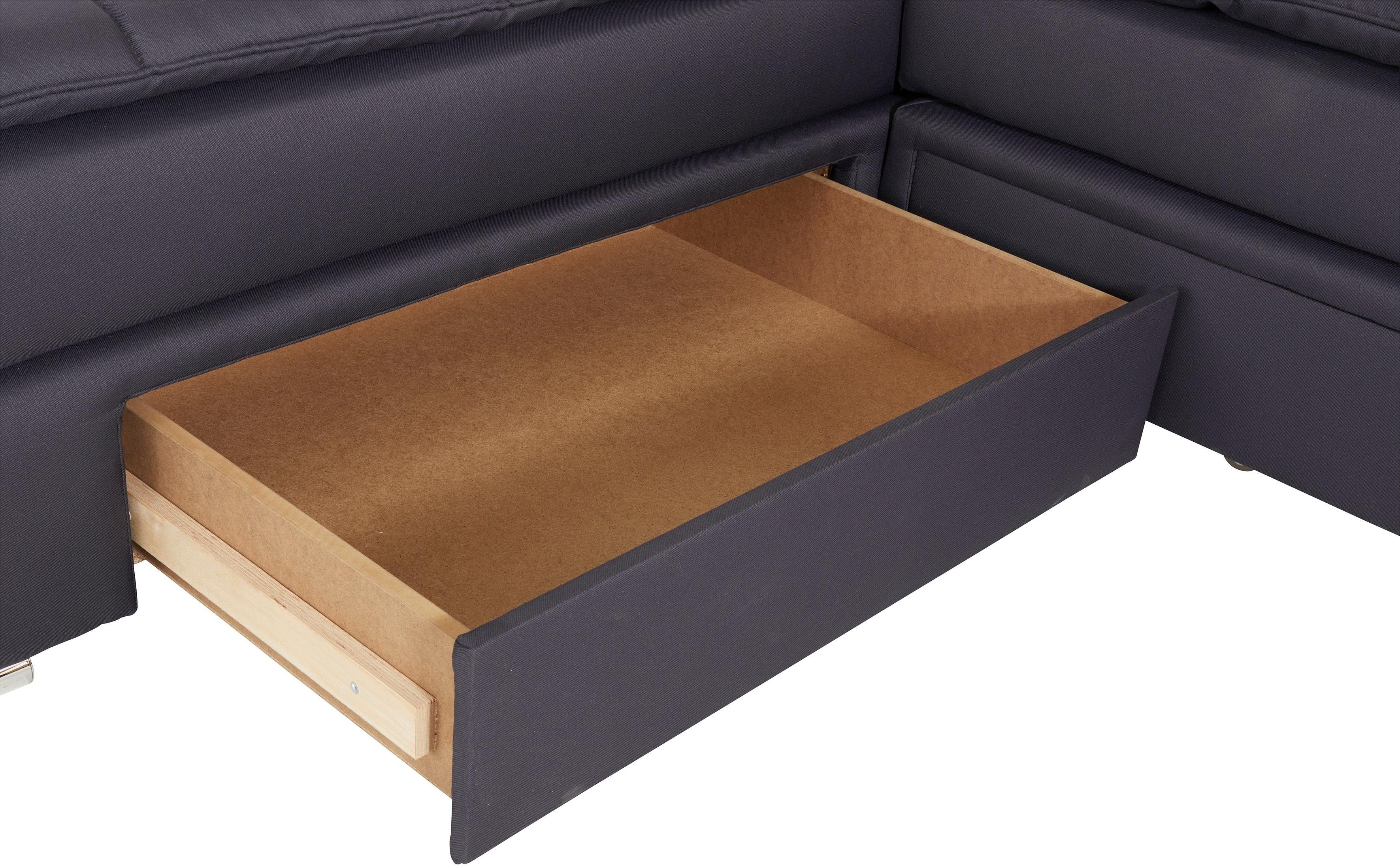 INOSIGN Hoekbank Boxspringbed Night & Day L-vorm met permanente slaapfunctie zonder armleuningen