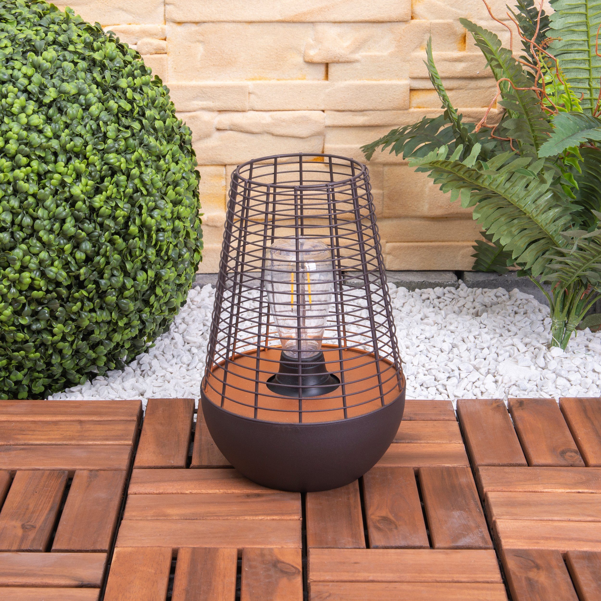 näve Tuinlamp Balumo incl. timer (6h aan en 18h uit, ijzer,incl. schuifschakelaar (1 stuk)