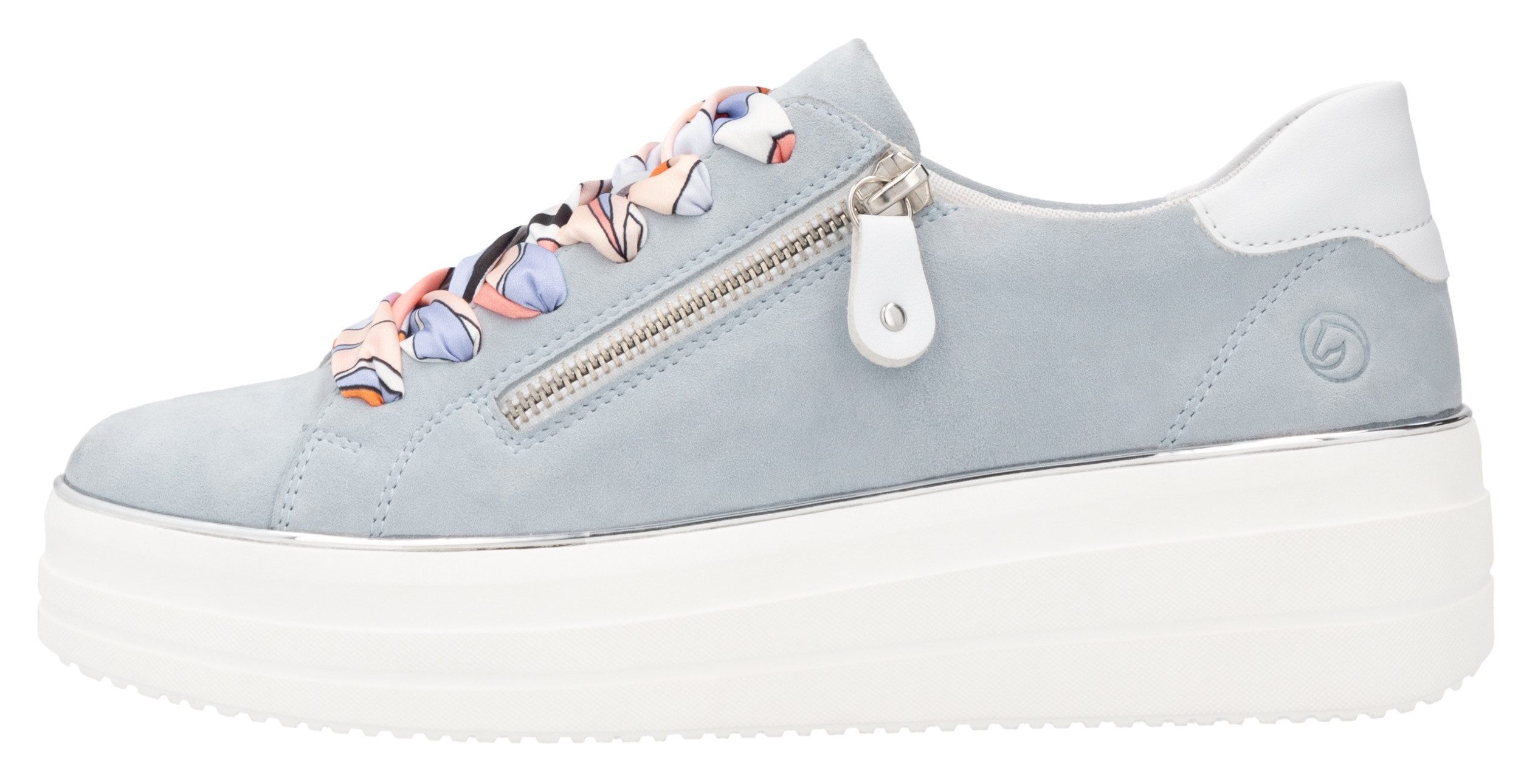 Remonte Plateausneakers , vrijetijdsschoen, lage schoen, veterschoen met zijrits