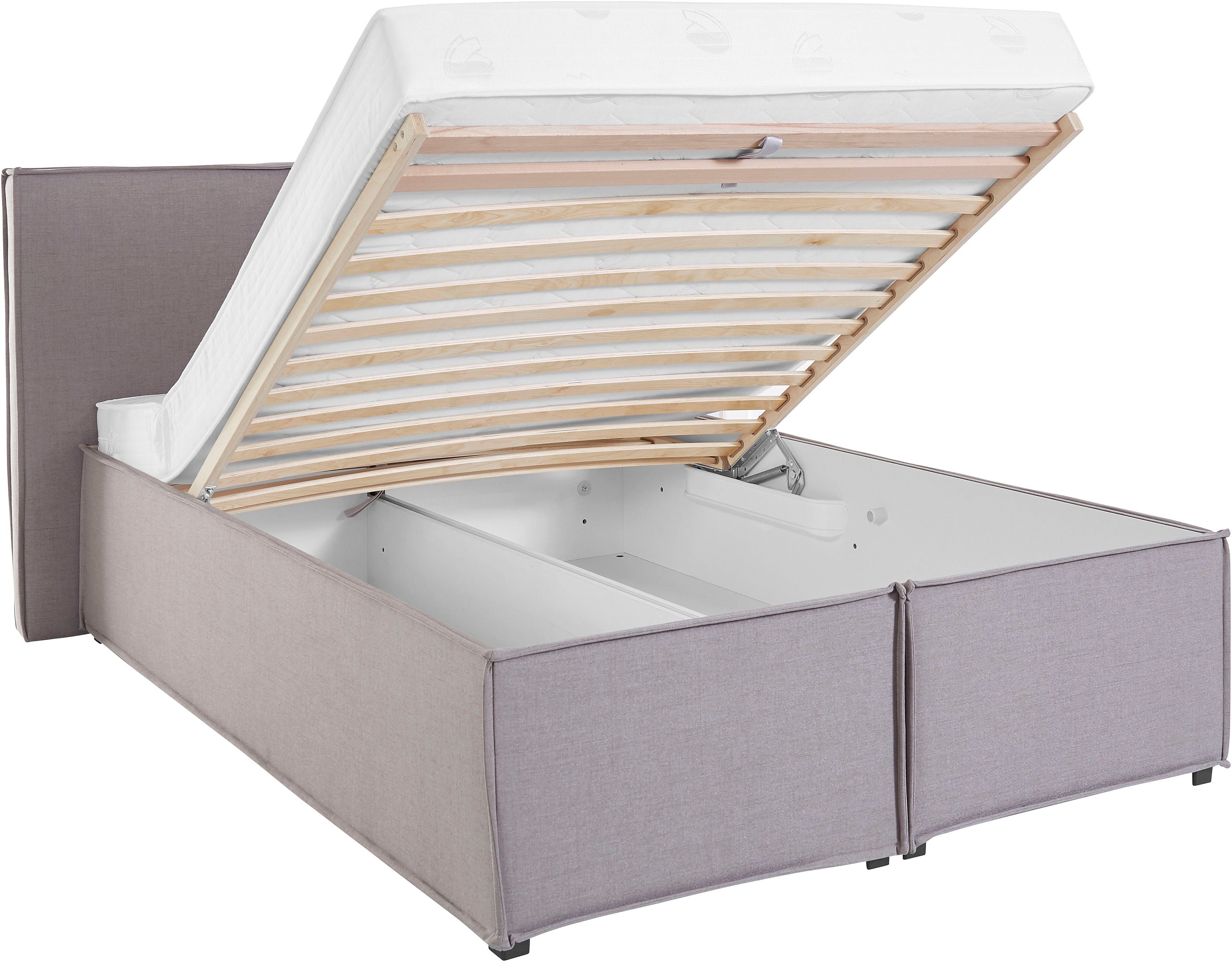 LeGer Home by Lena Gercke Gestoffeerd bed Isaline naar keuze zonder matras of met 3 matrassoorten, hoofdbordhoogte 107 cm