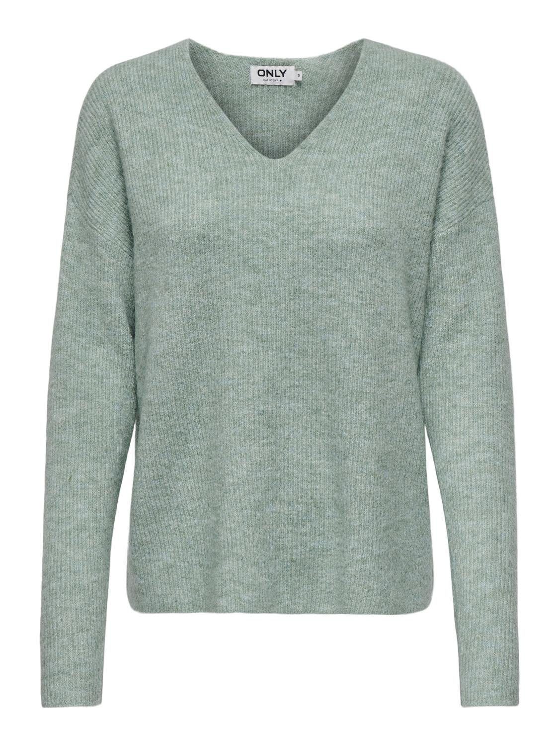 Only Trui met V-hals ONLCAMILLA V-NECK L/S PULLOVER KNT NOOS