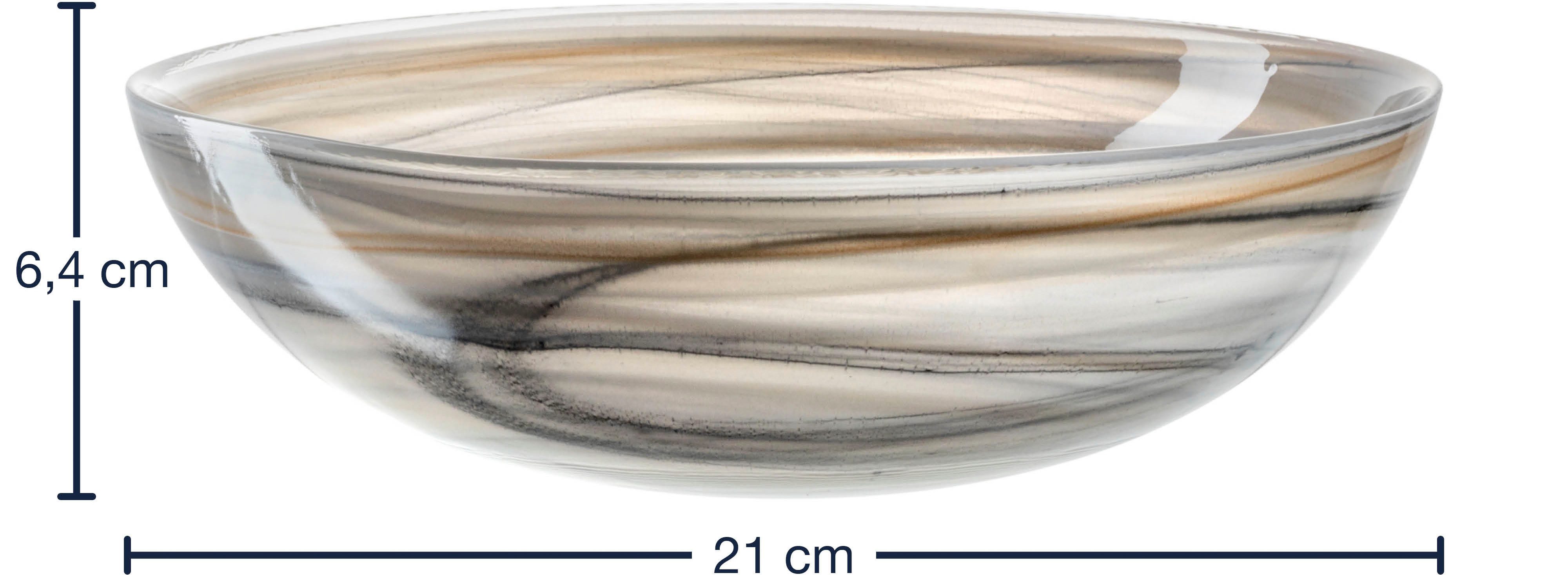 LEONARDO Schaal ALABASTRO, 21 cm, 2-delig set (set, 2-delig)
