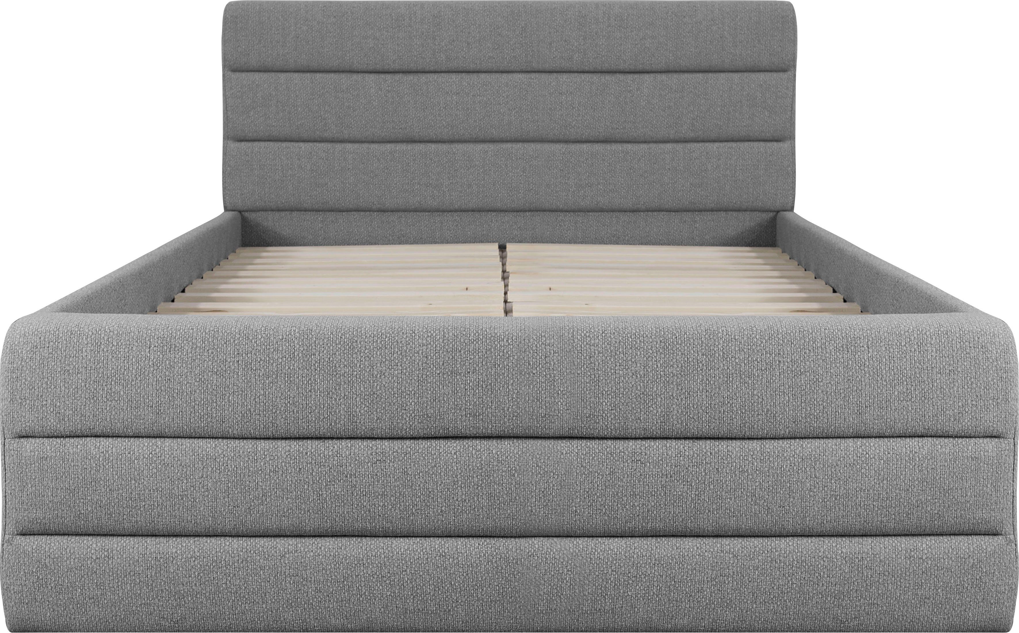 OTTO products Gestoffeerd bed Merrit Dwarsnaad in het hoofd- en voetbord, in 5 breedten, ook in 220 cm lang