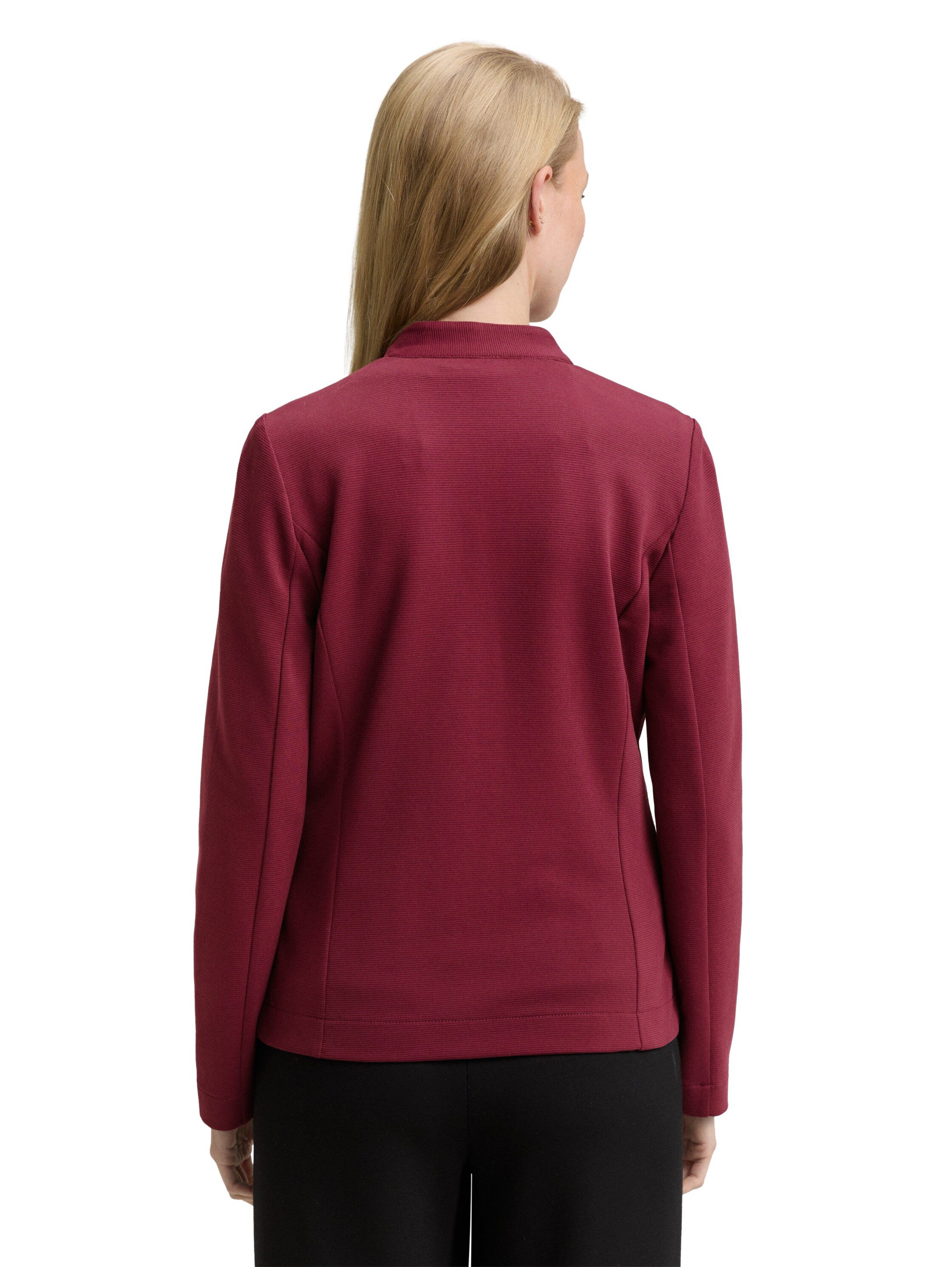 Tom Tailor Sweatblazer Ottoman met opgestikte zakken en structuur
