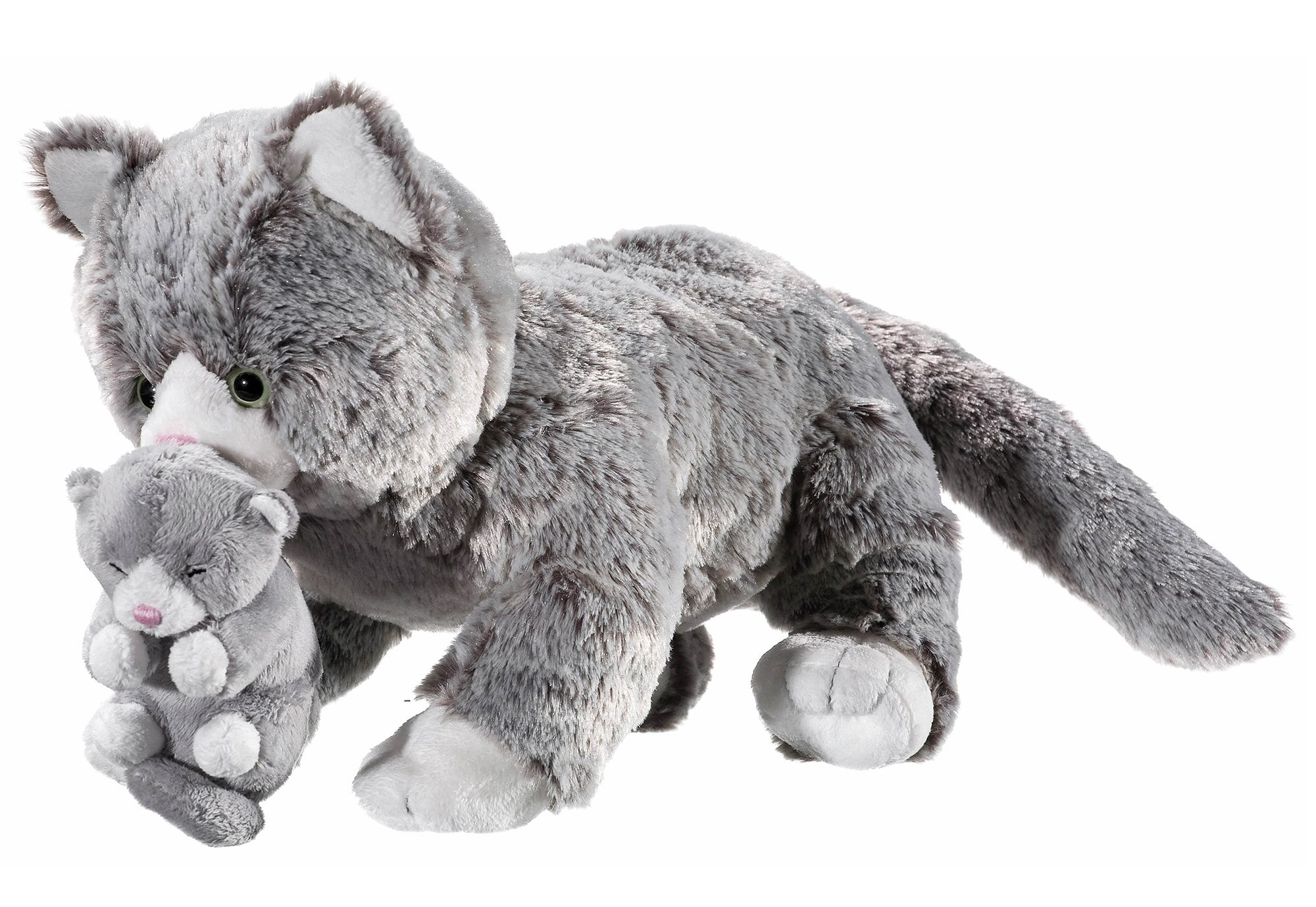 Heunec® Knuffelbeest Natureline Softissimo kat met baby