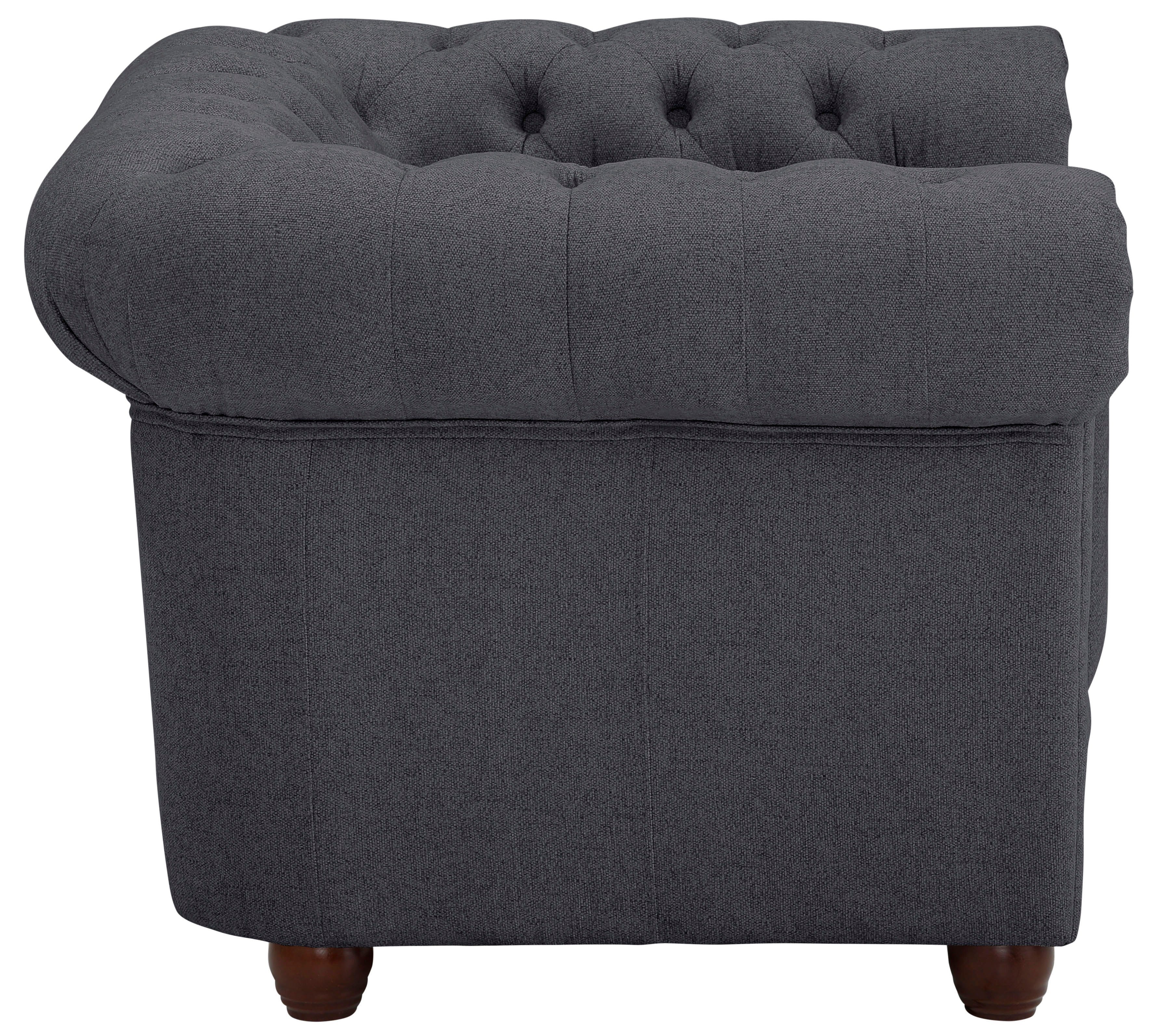 Home affaire Chesterfield-fauteuil New Castle fauteuil hoogwaardige capitonnage, bxdxh: 104x86x72 cm