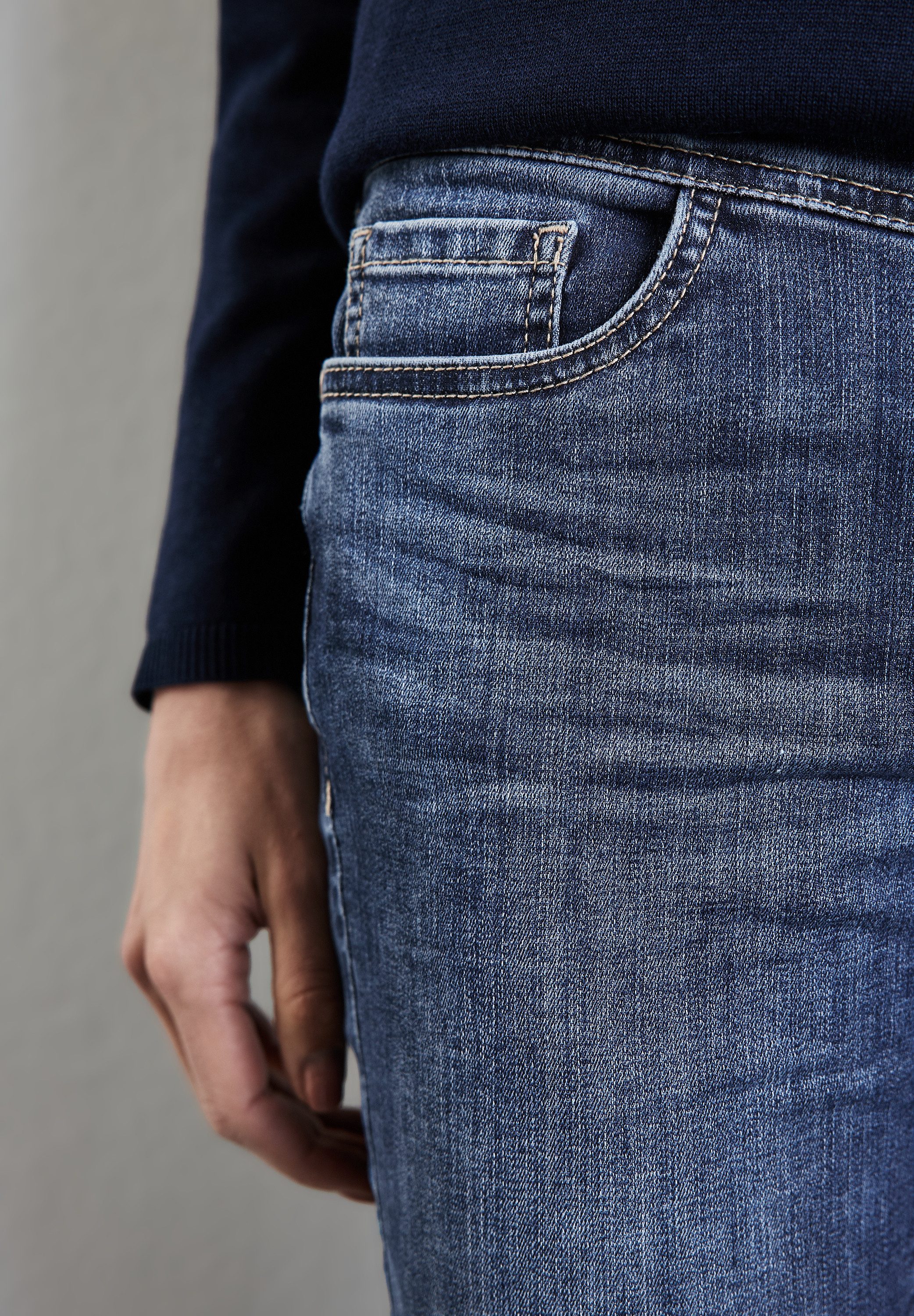 STREET ONE Slim fit jeans Style York in five-pocketsstijl