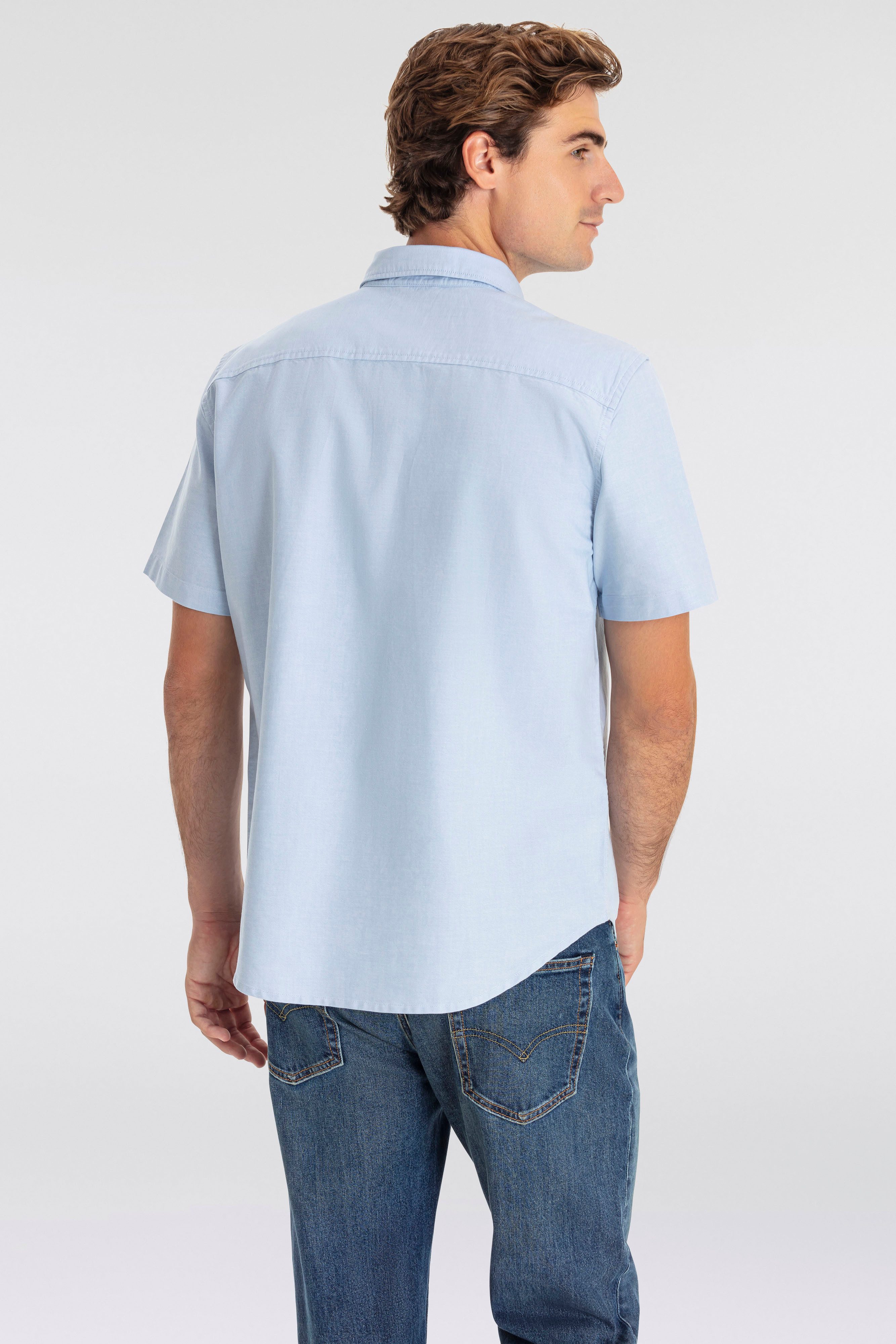 Levi's Overhemd met korte mouwen SS AUTHENTIC BUTTON DOWN met klein logoborduursel op borsthoogte