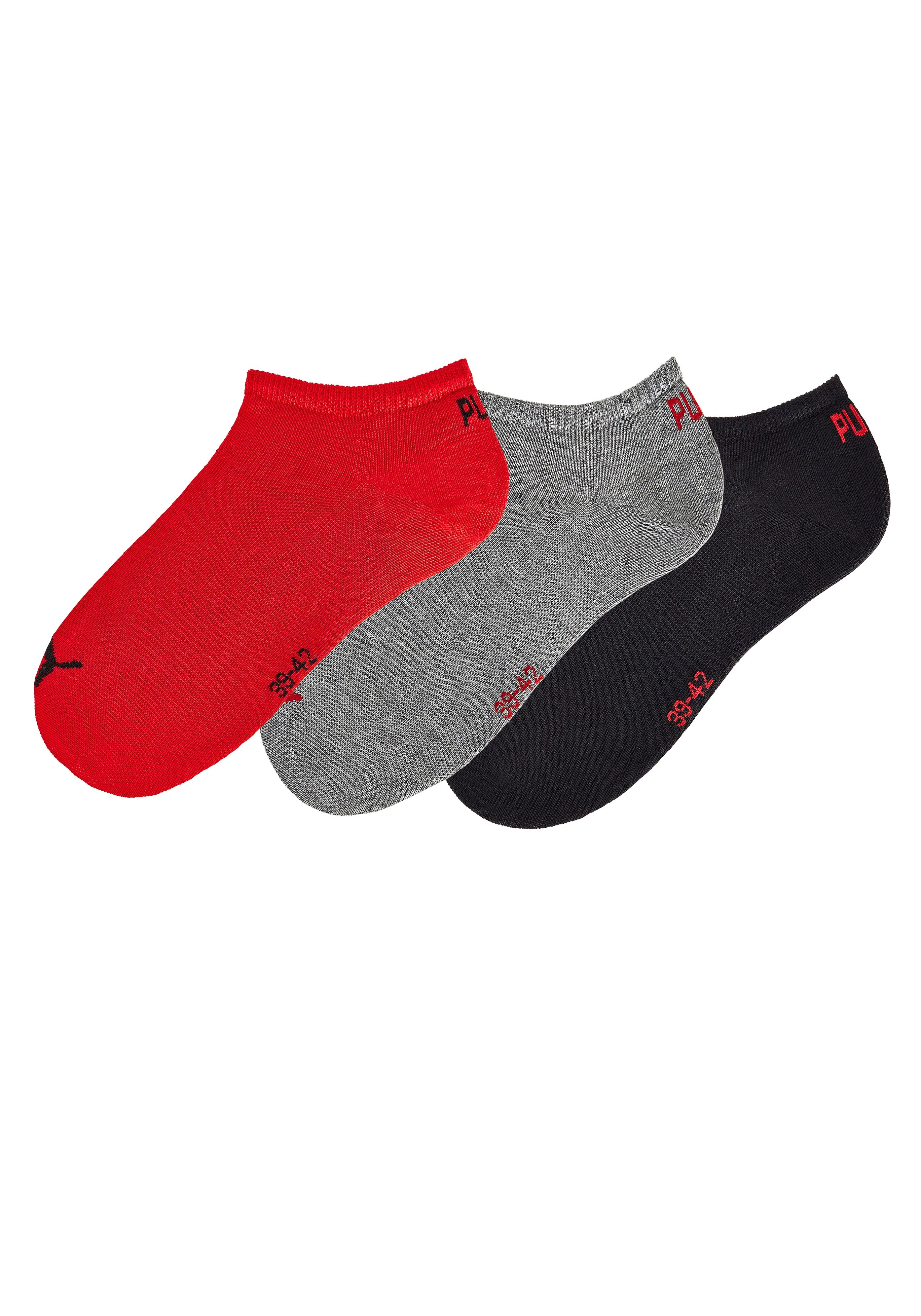 PUMA Sneakersokken met ingebreid logo (3 paar)