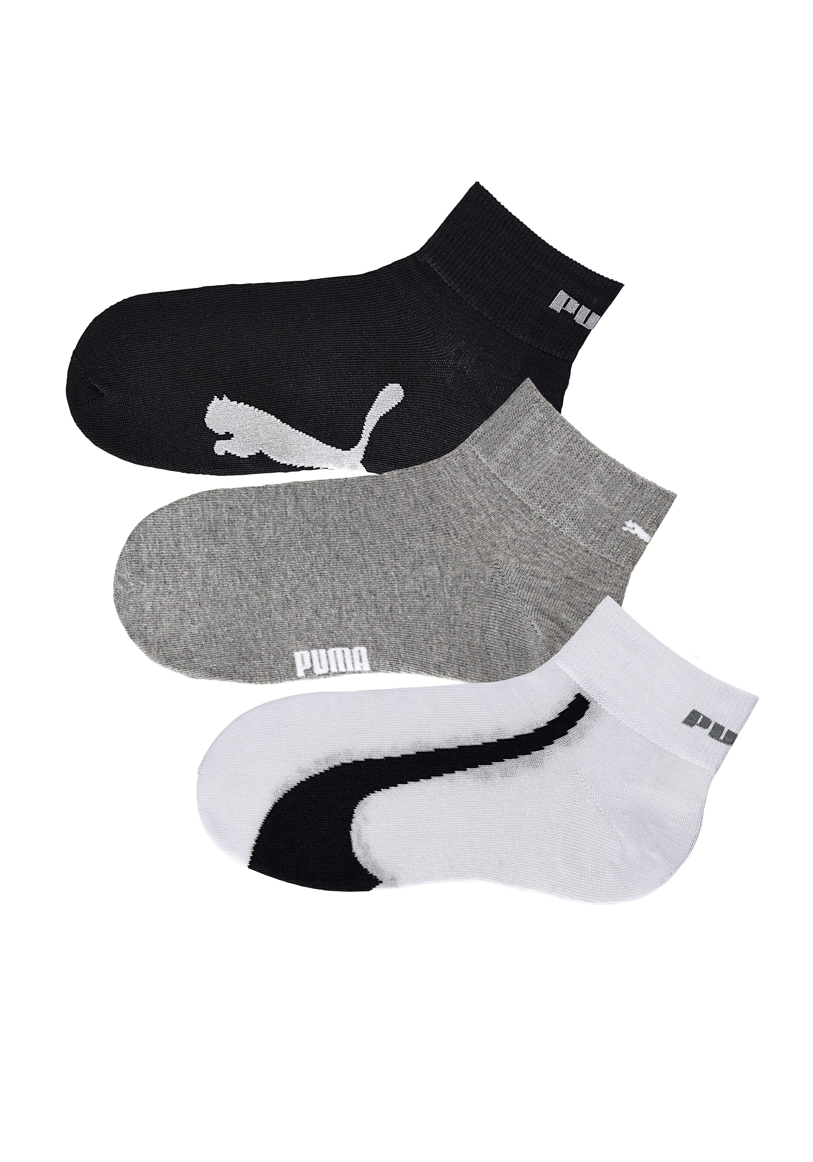 PUMA Korte sokken PUMA UNISEX LIFESTYLE QUARTER 3P (3 paar, 3 paar)