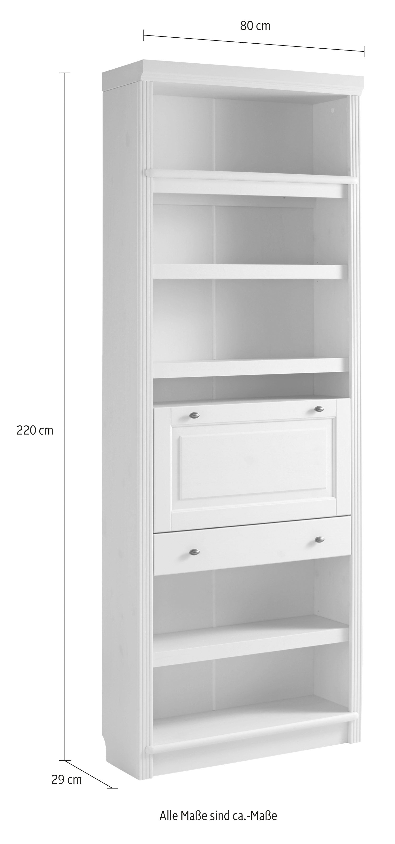 Home affaire Multifunctionele kast Soeren van massief grenen, hoogte 220 cm, met veel bergruimte