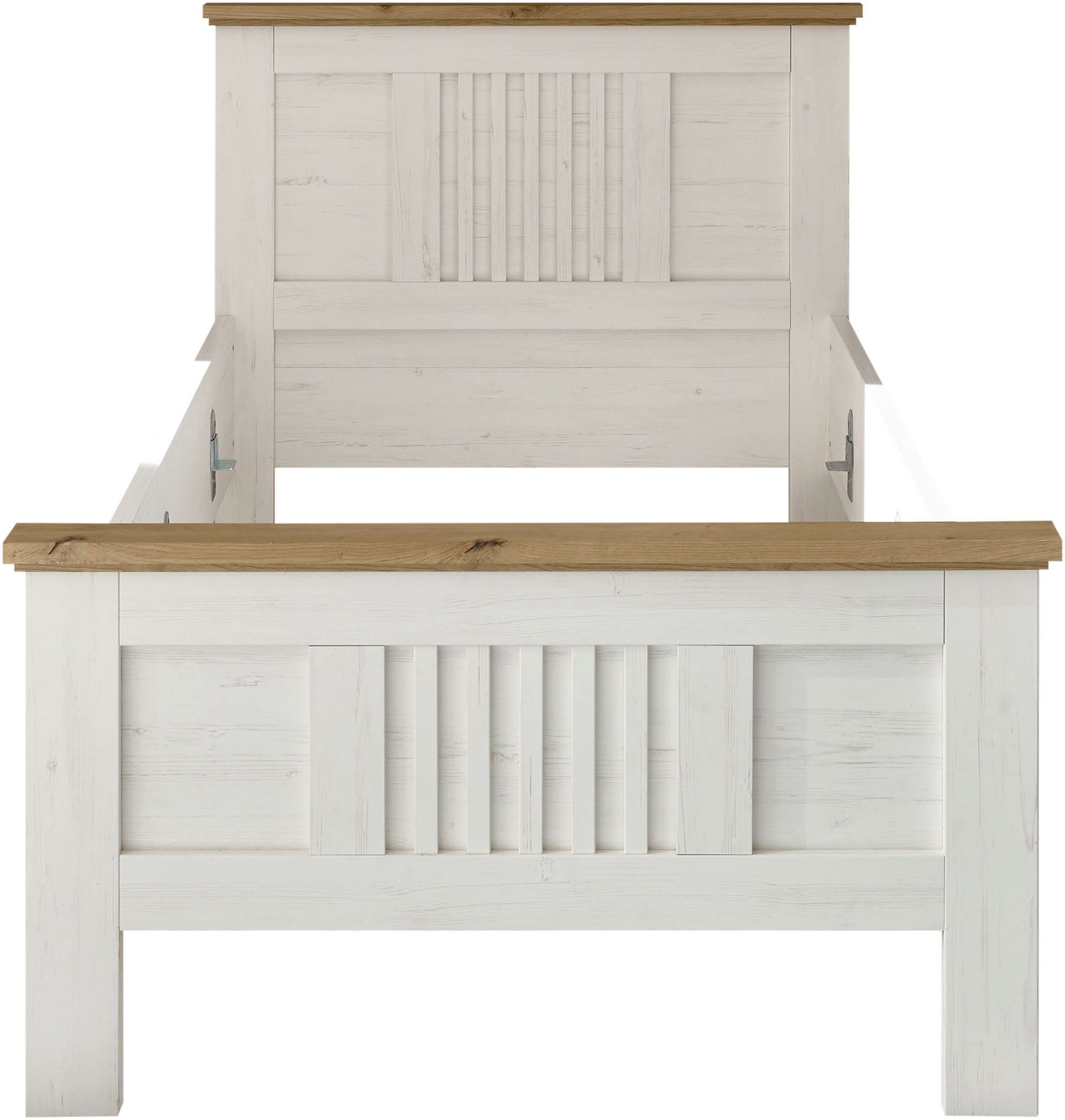 Schlafkontor Bedframe Trient Landhuisstijl, bed naar keuze in 2 afmetingen