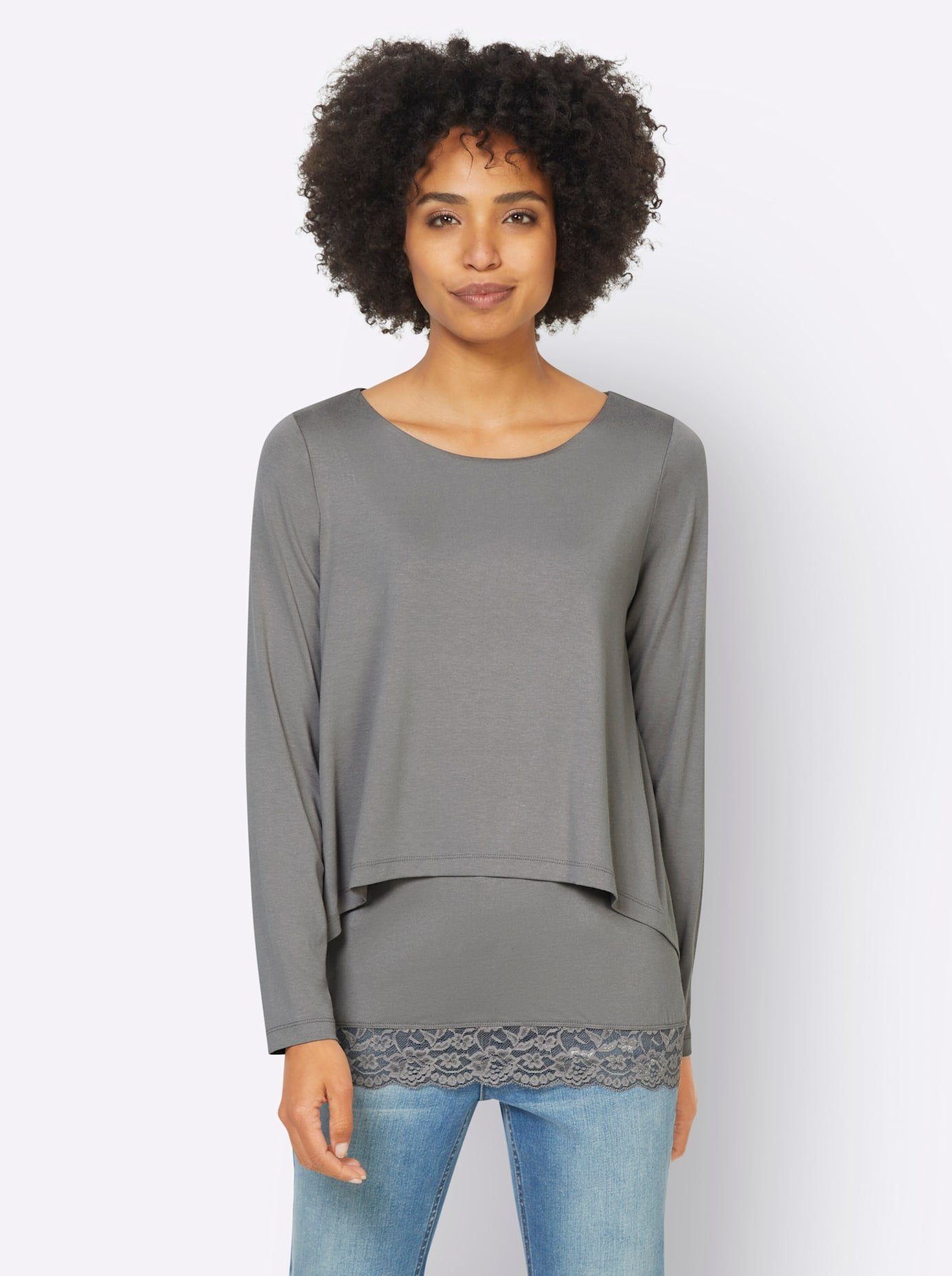 heine 2-in-1-shirt met lange mouwen Shirt 2-in-1 (1-delig)
