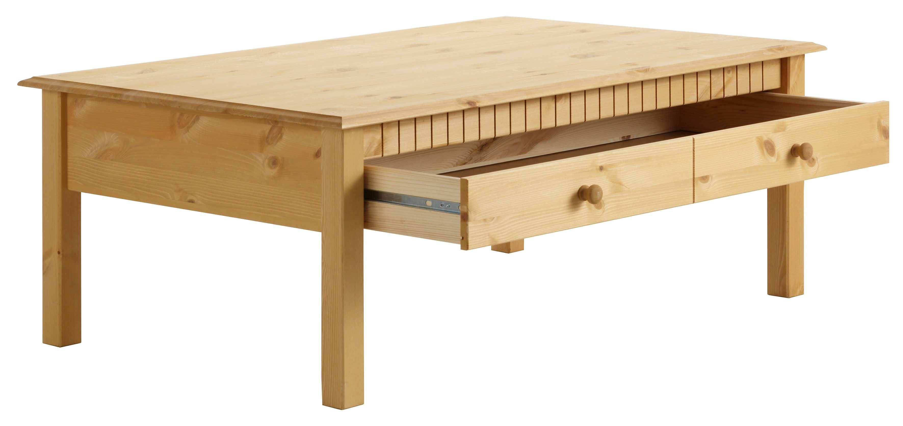 Home affaire Salontafel Lisa, TOPSELLER! met grote lade, breedte 110 cm, landhuisstijl