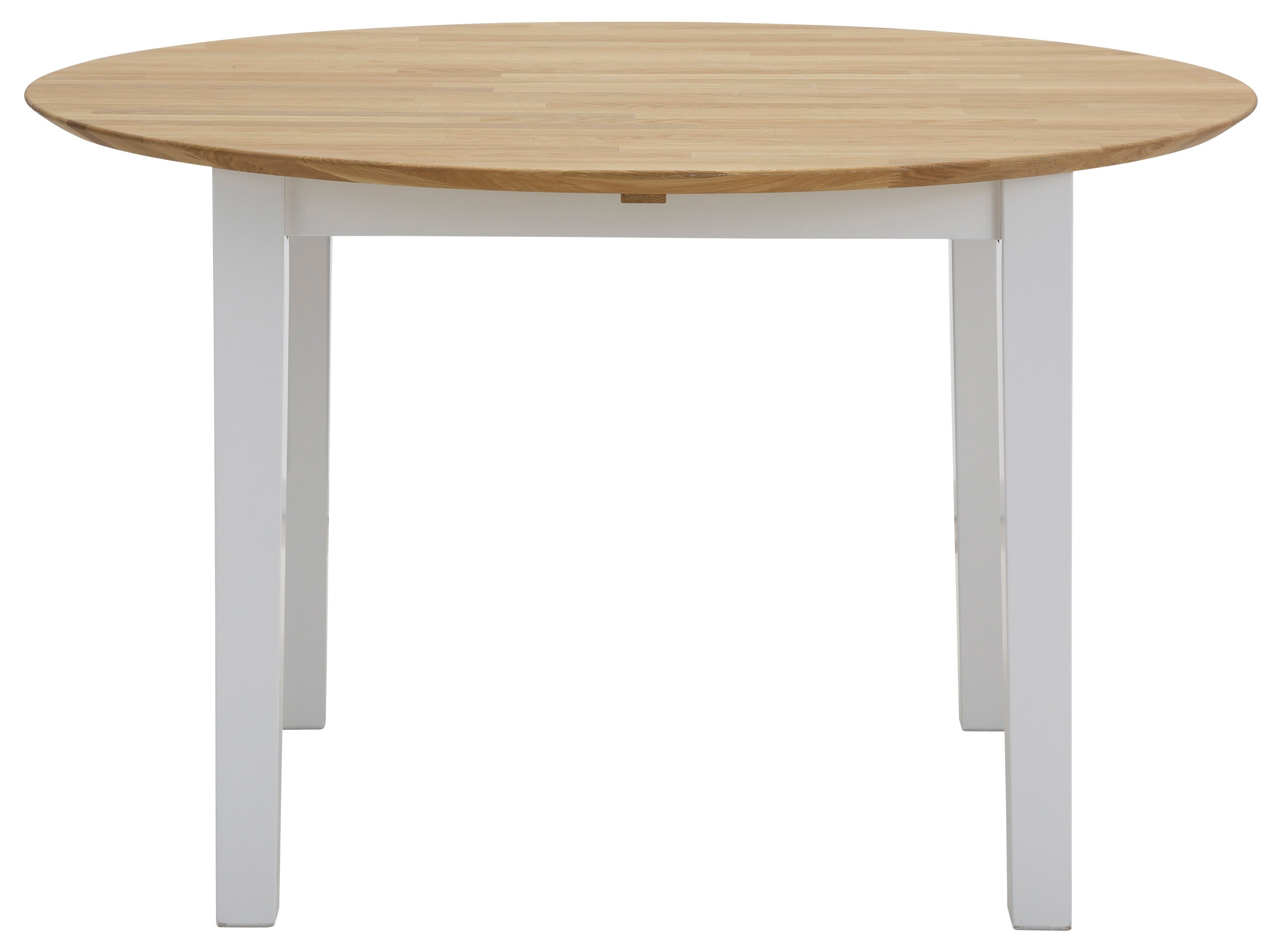 Home affaire Eettafel Time massief houten FSC tafel Diameter 120 cm, met uitschuiffunctie, keukentafel, bestseller