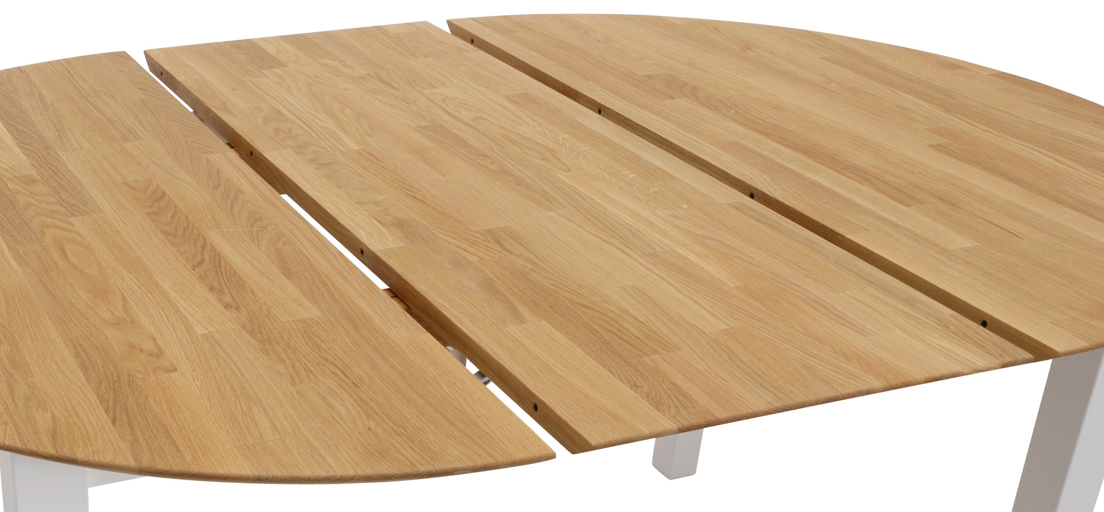 Home affaire Eettafel Time massief houten FSC tafel Diameter 120 cm, met uitschuiffunctie, keukentafel, bestseller