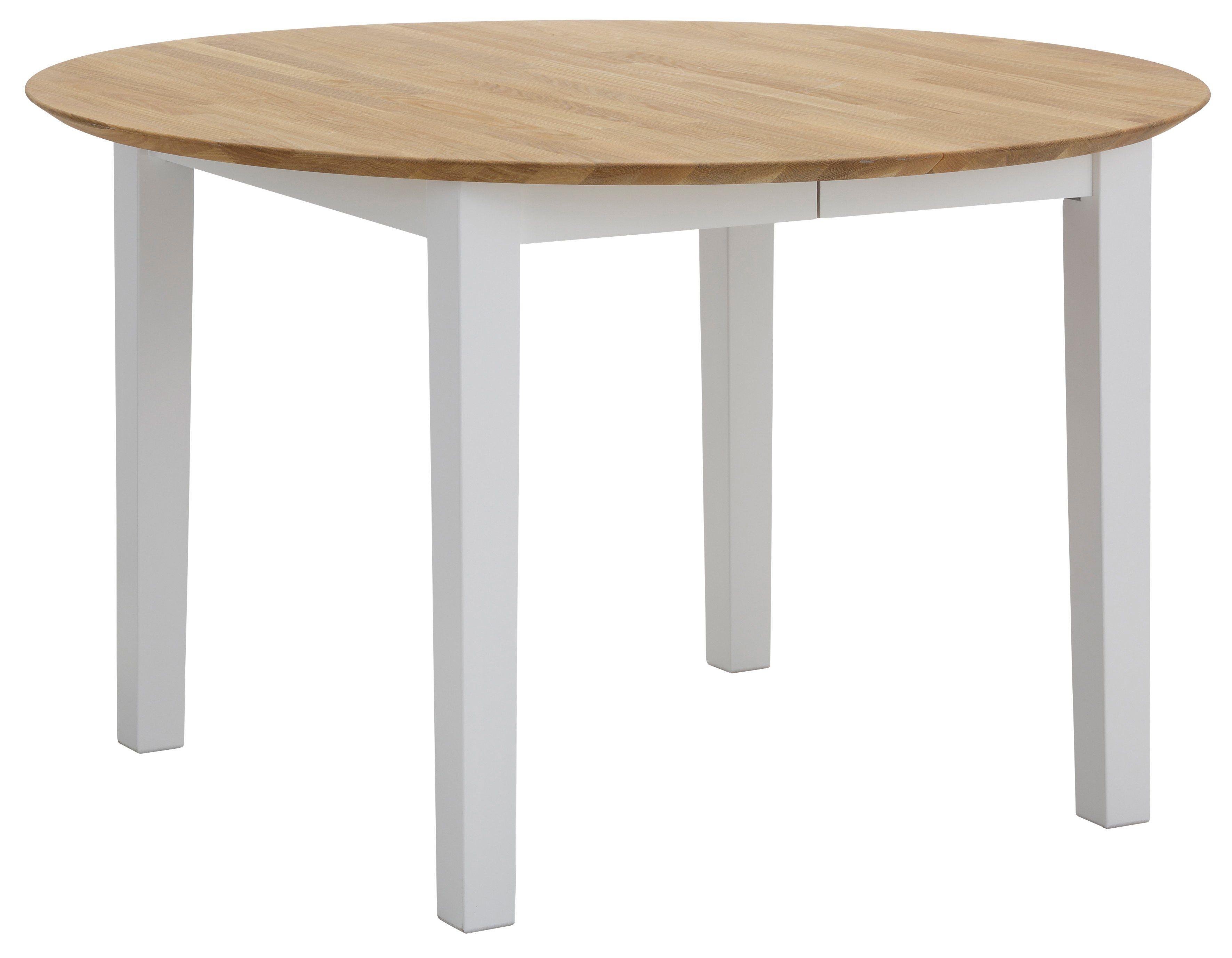 Home affaire Eettafel Time massief houten FSC tafel Diameter 120 cm, met uitschuiffunctie, keukentafel, bestseller