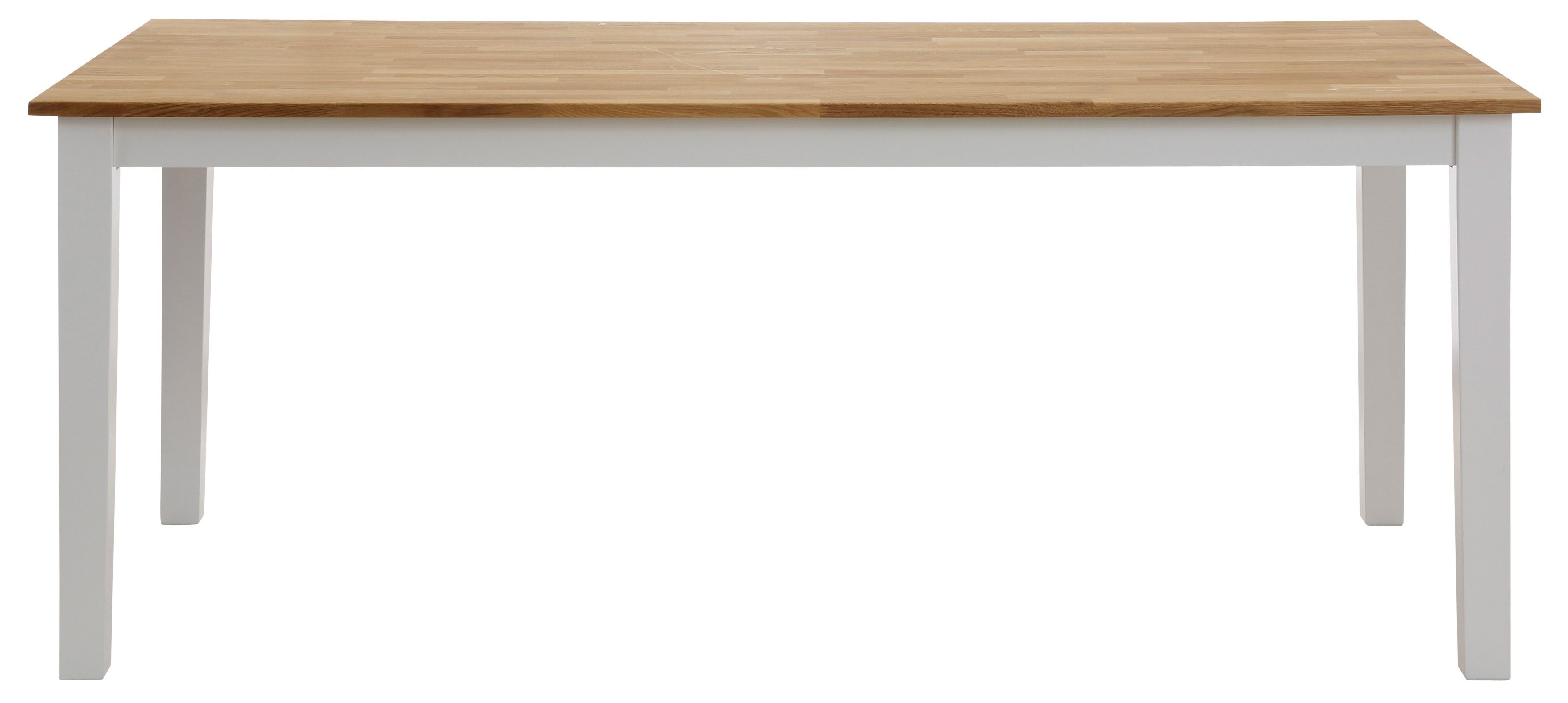 Home affaire Eettafel Samba houten tafel landhuis keuken bestseller van massief beukenhout, 140 cm of 180 cm, verlengbaar