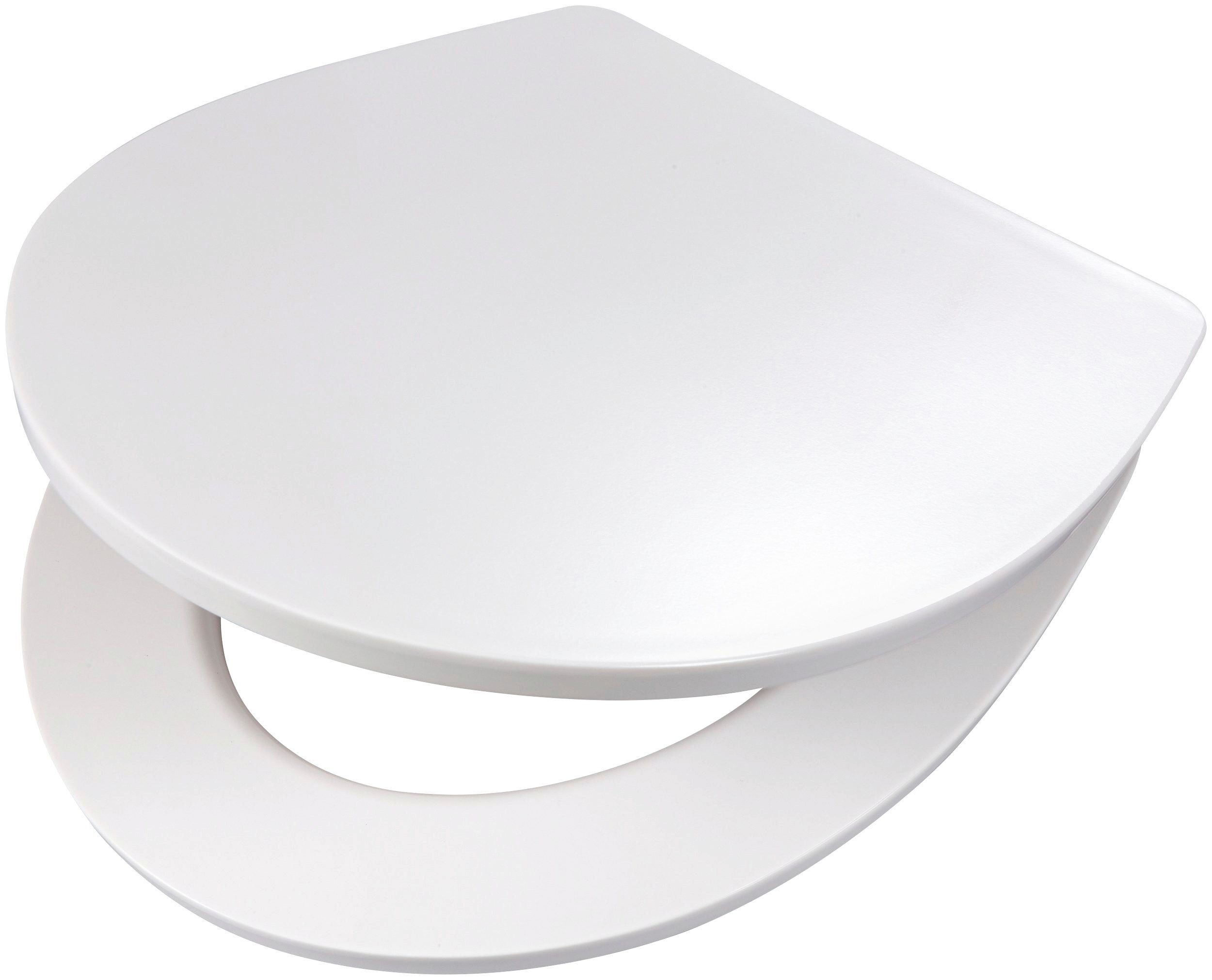 ADOB Toiletzitting Wit Soft-closemechanisme, voor het schoonmaken met één druk op de knop afneembaar