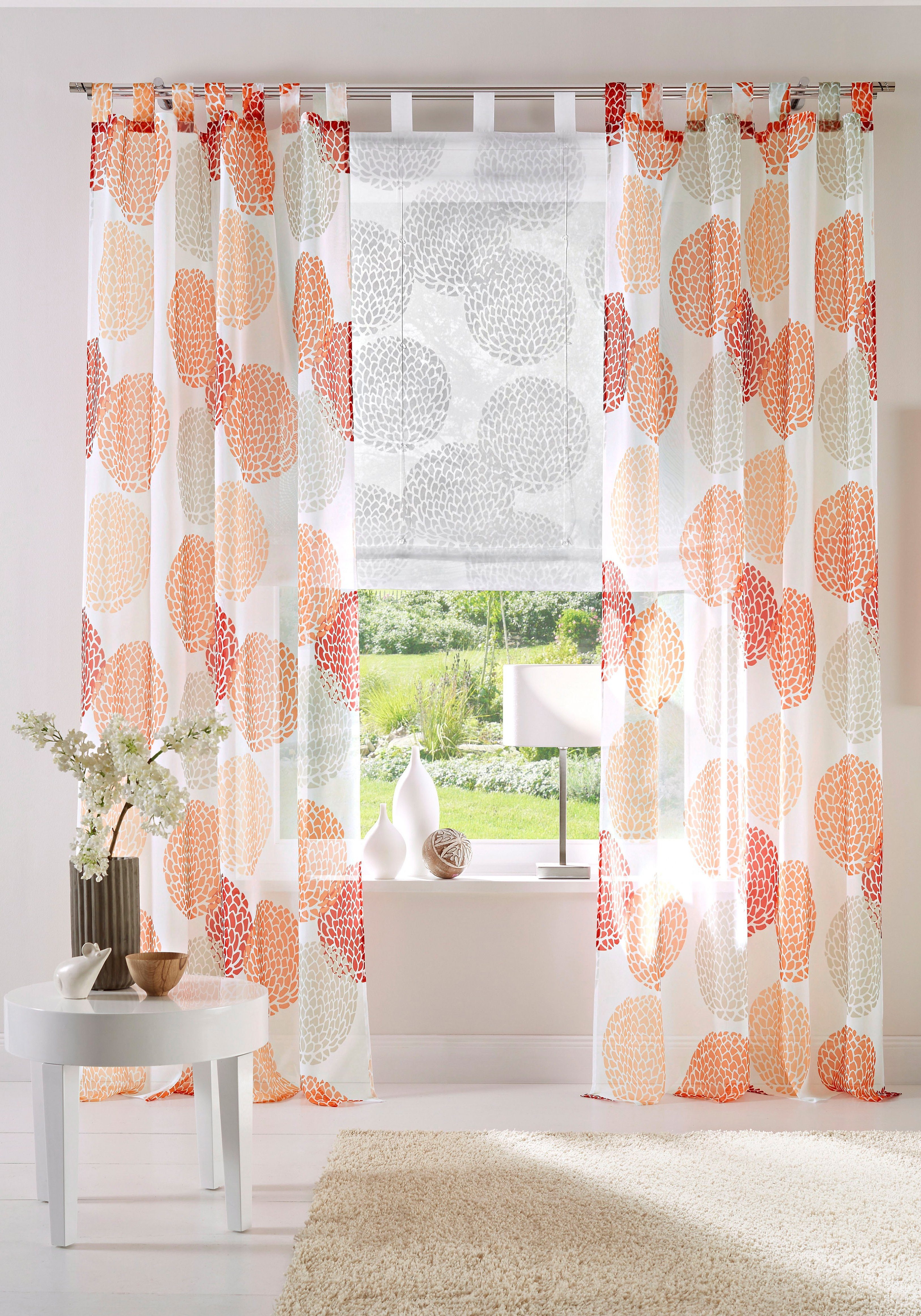 my home Romeins rolgordijn Belem Transparant, voile, polyester (1 stuk)