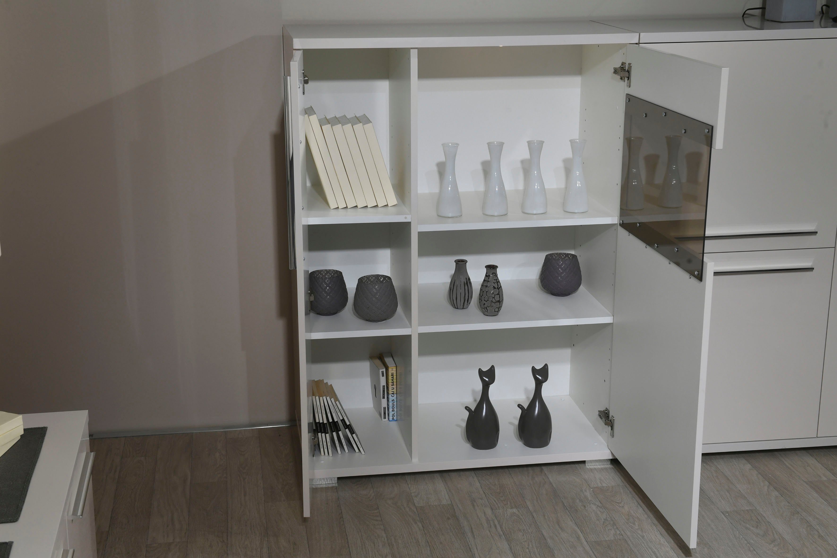 Places of Style Vitrinekast Piano UV-gecoat, soft close-functie